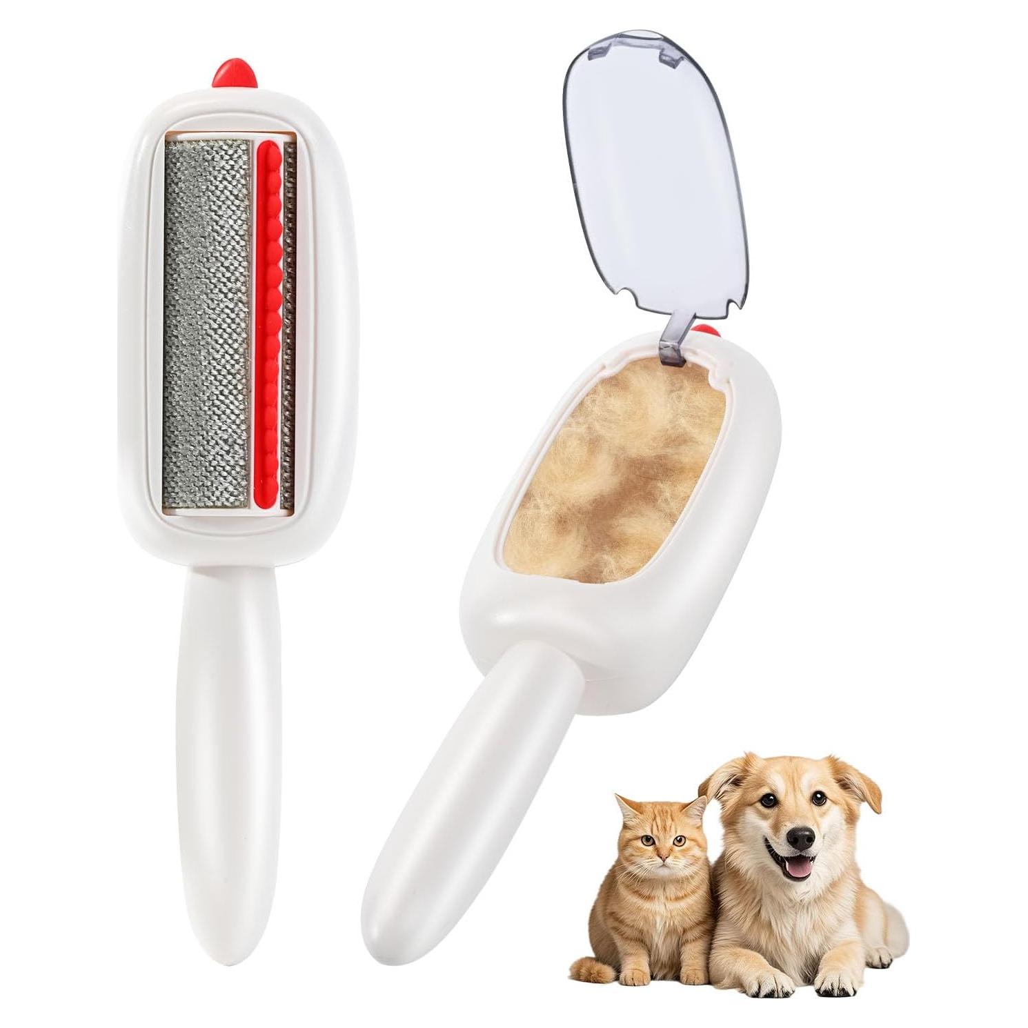 Rodillo Quitapelos Reutilizable INABULETWO para Mascotas Blanco