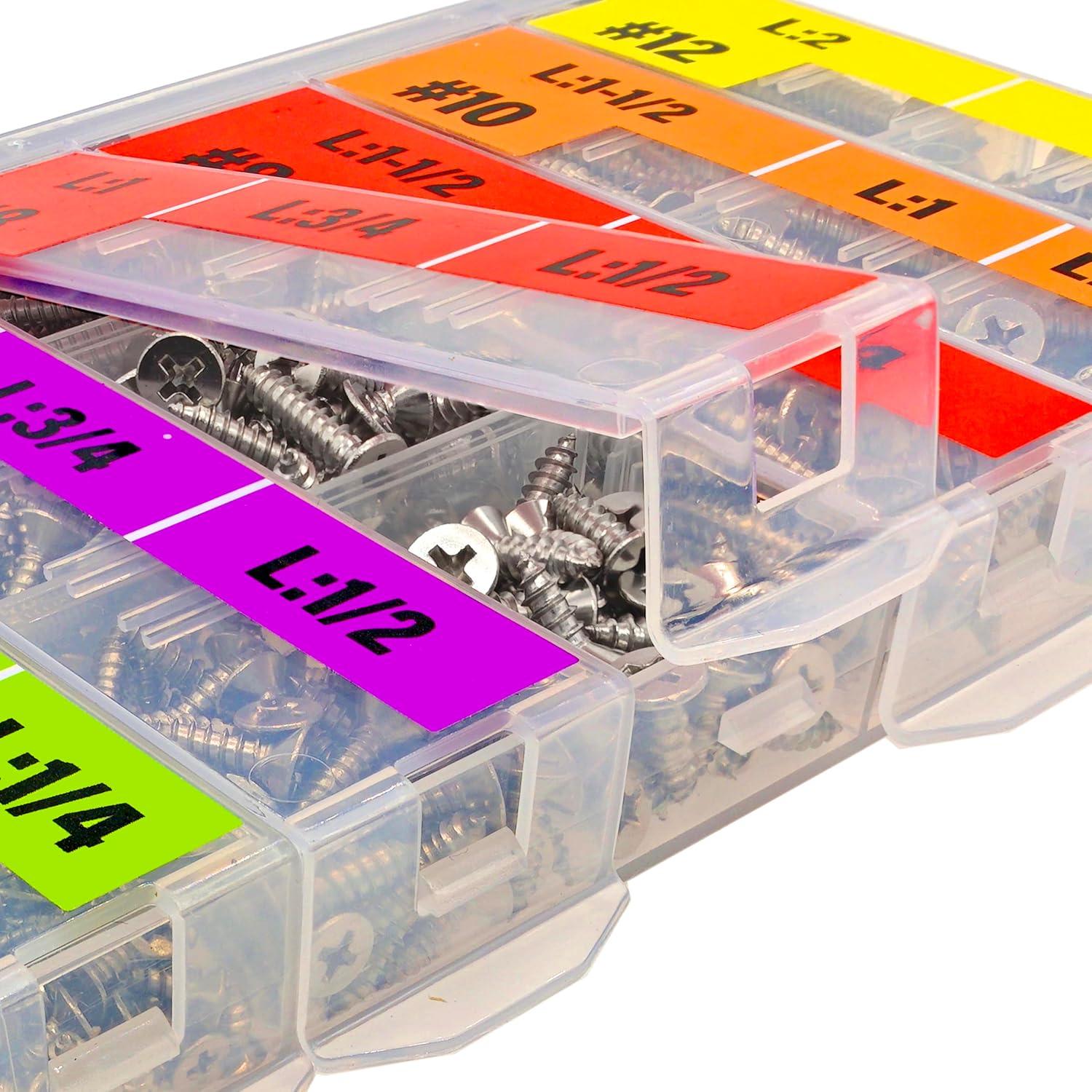 Kit de Tornillos Autorroscantes EEEEE 528pcs Acero Inoxidable