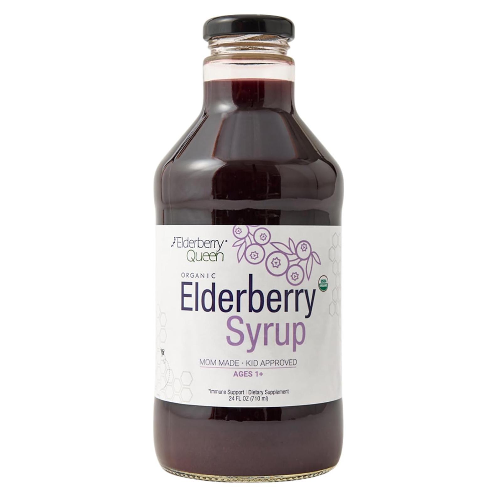 Jarabe de Saúco Orgánico Elderberry Queen 710 ml - Soporte Inmunológico