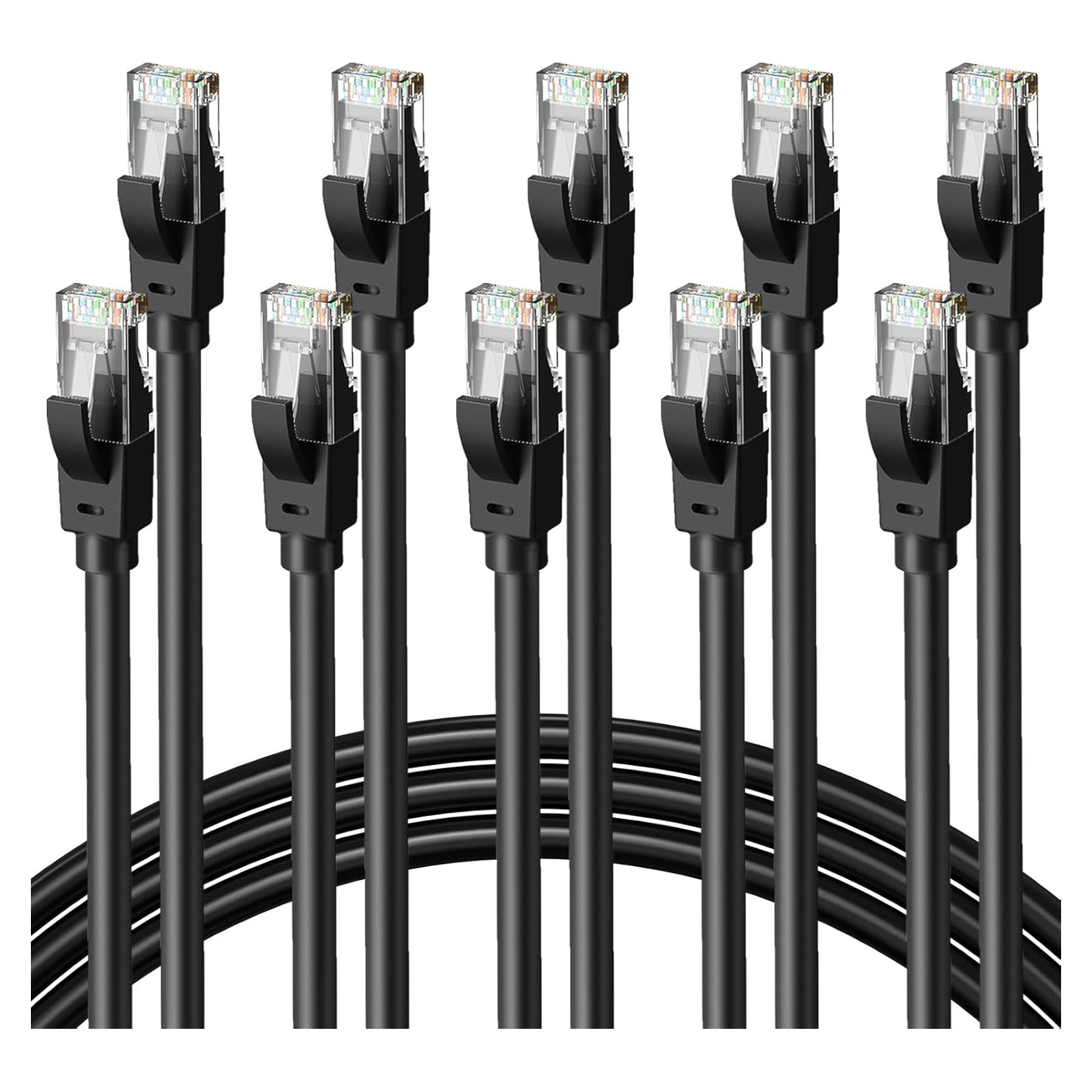 Cable Ethernet Cat6 Brozzag 1.83m 10Paquete Cobre Puro
