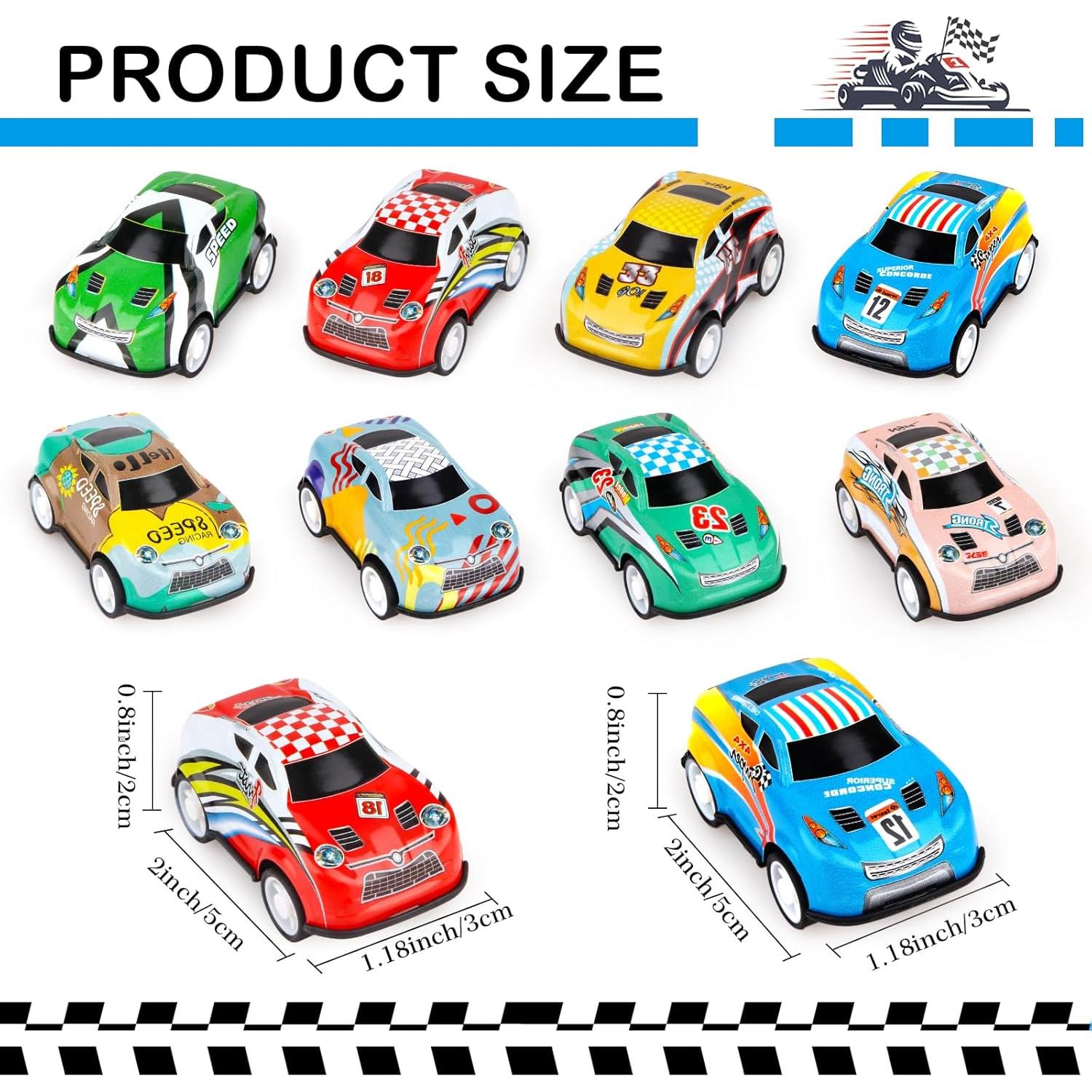 Set de 36 Mini Coches de Retroceso Hooqict para Niños
