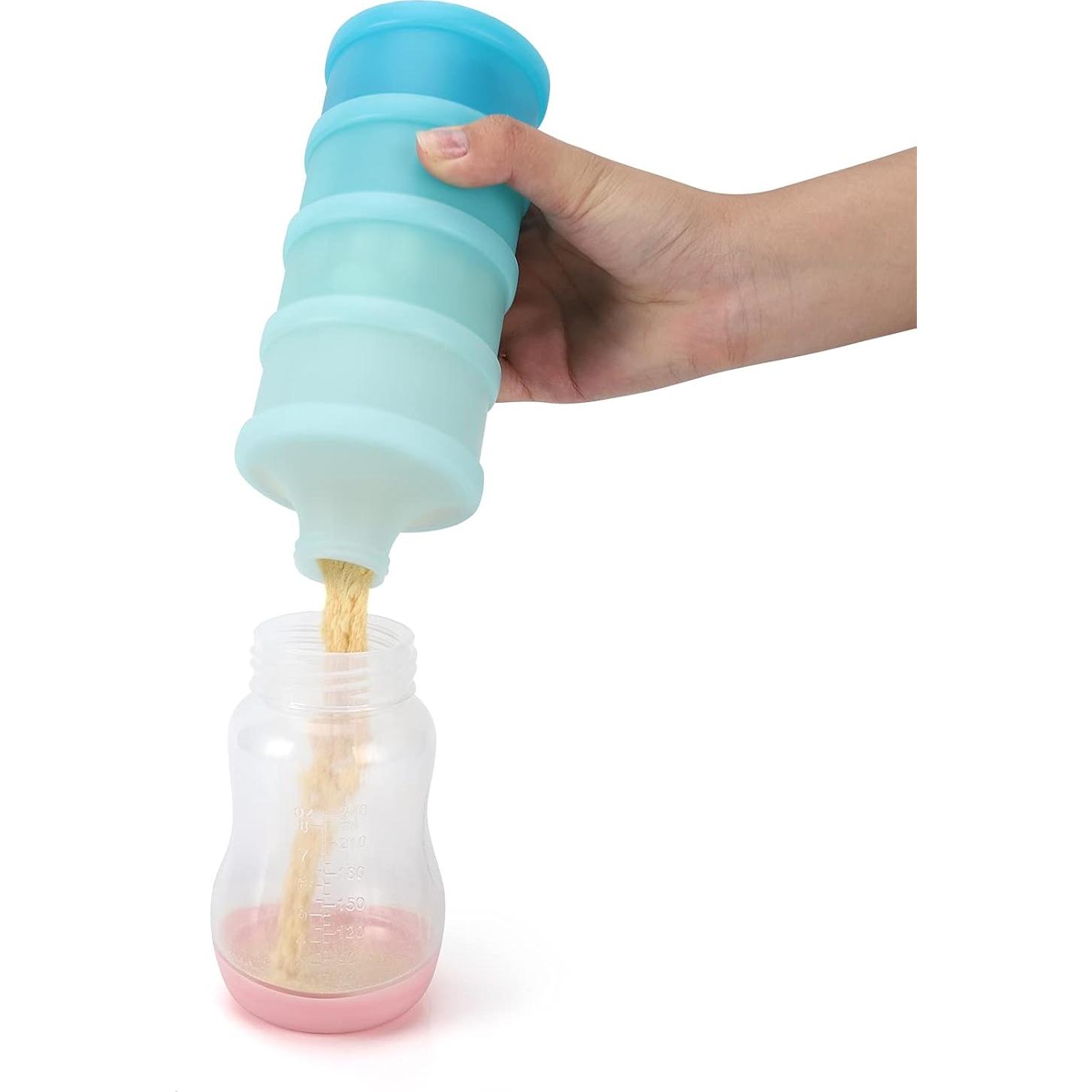 Dispensador de Fórmula para Bebés Accmor 4 Compartimentos Azul