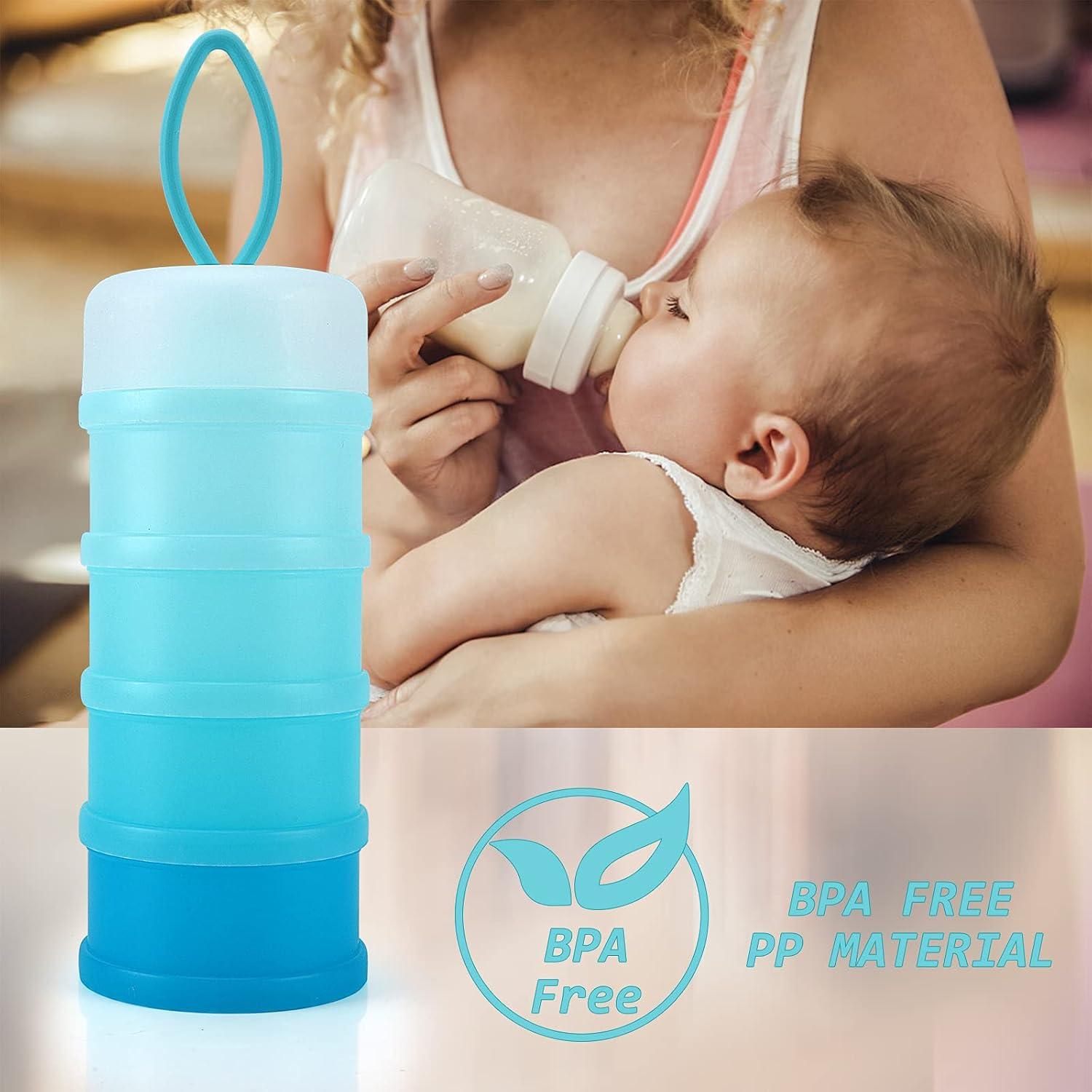 Dispensador de Fórmula para Bebés Accmor 4 Compartimentos Azul