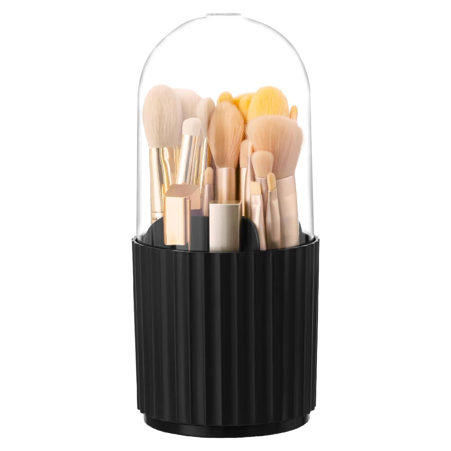 Soporte Organizador de Brochas HBlife Negro 360 Rotatorio