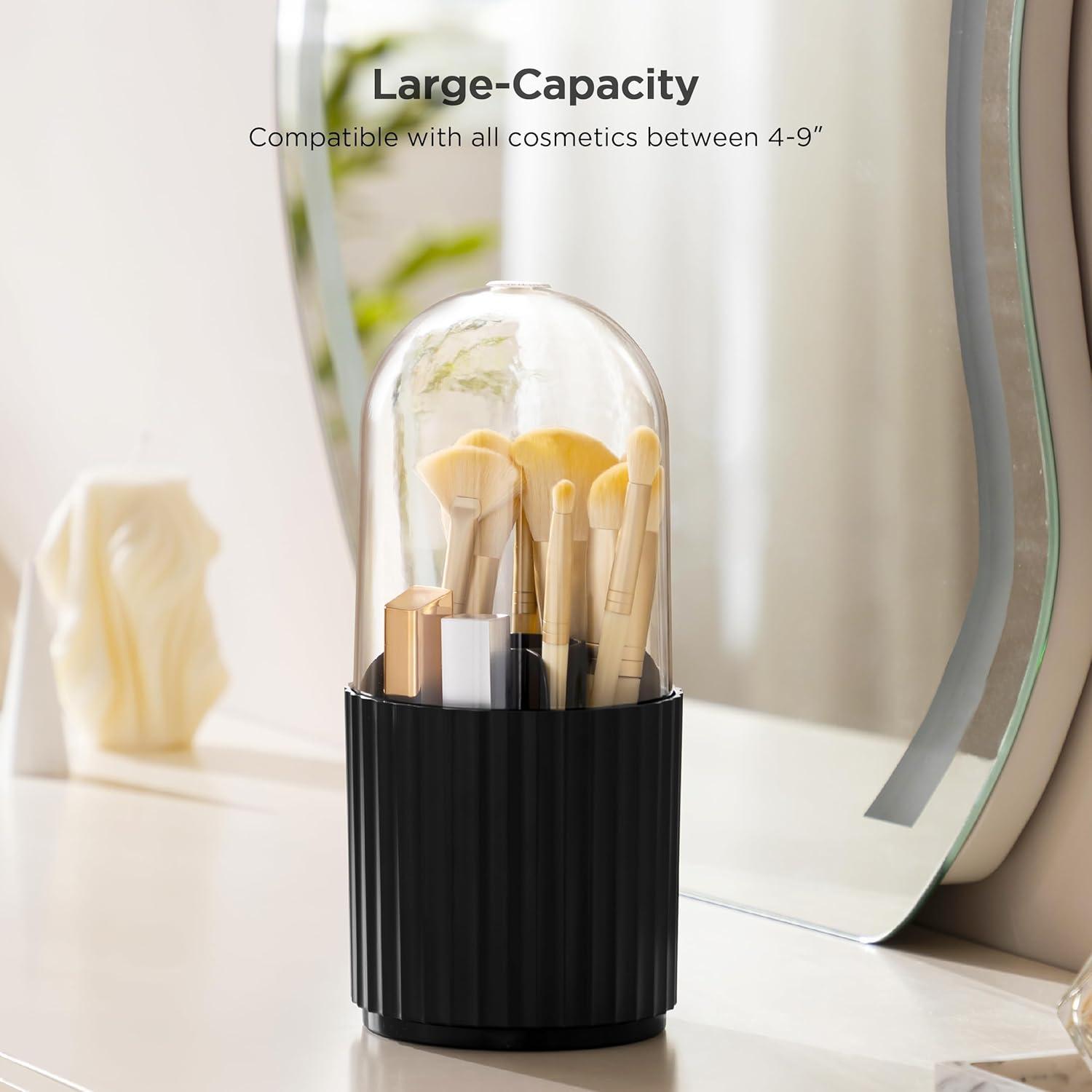 Soporte Organizador de Brochas HBlife Negro 360 Rotatorio