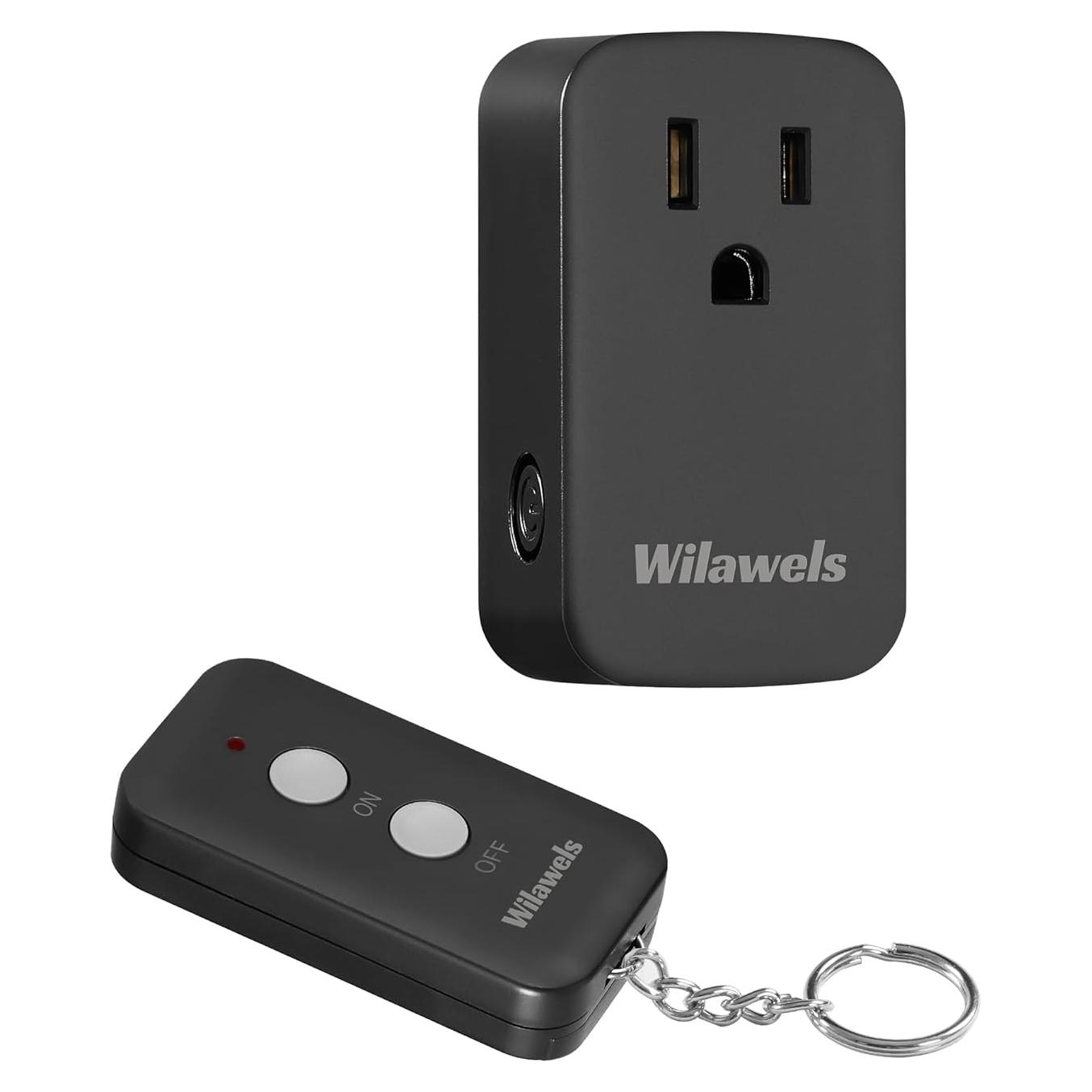 Enchufe Control Remoto Inalámbrico WILAWELS H02RC1106 Negro