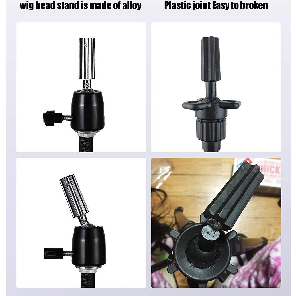 Soporte de Peluca Trípode QISHI YUHUA Ajustable 139.7 cm