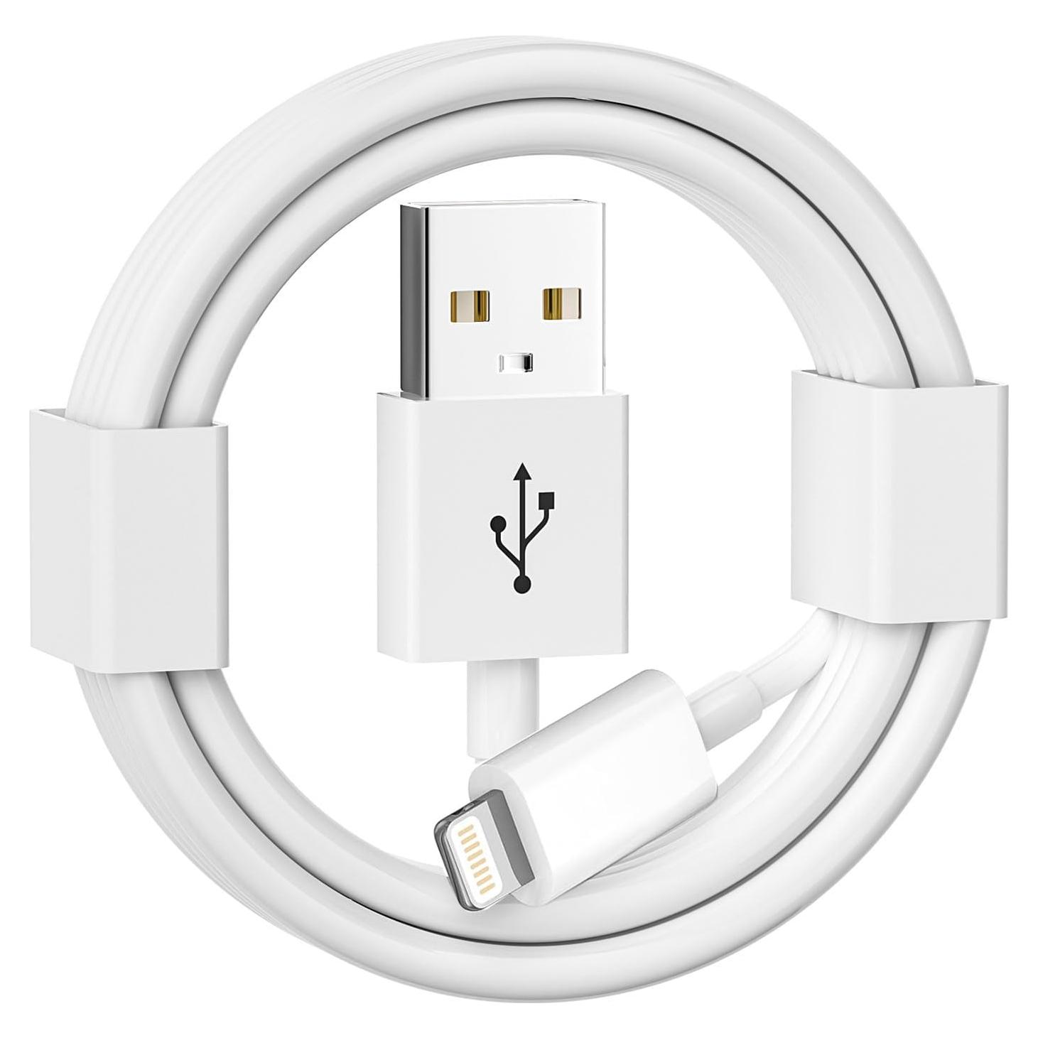 Cable Carplay Apple USB A a Lightning 1m Blanco para iPhone