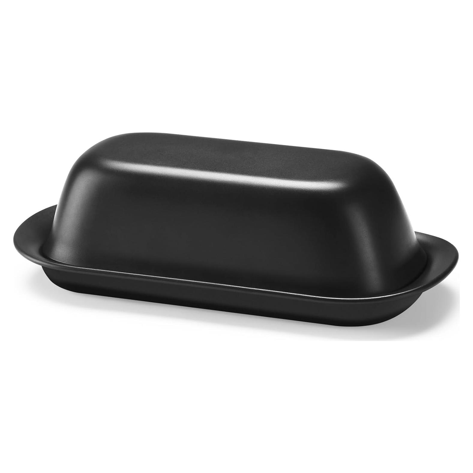 Plato para Mantequilla Hermético Hekeieon con Tapa - Negro