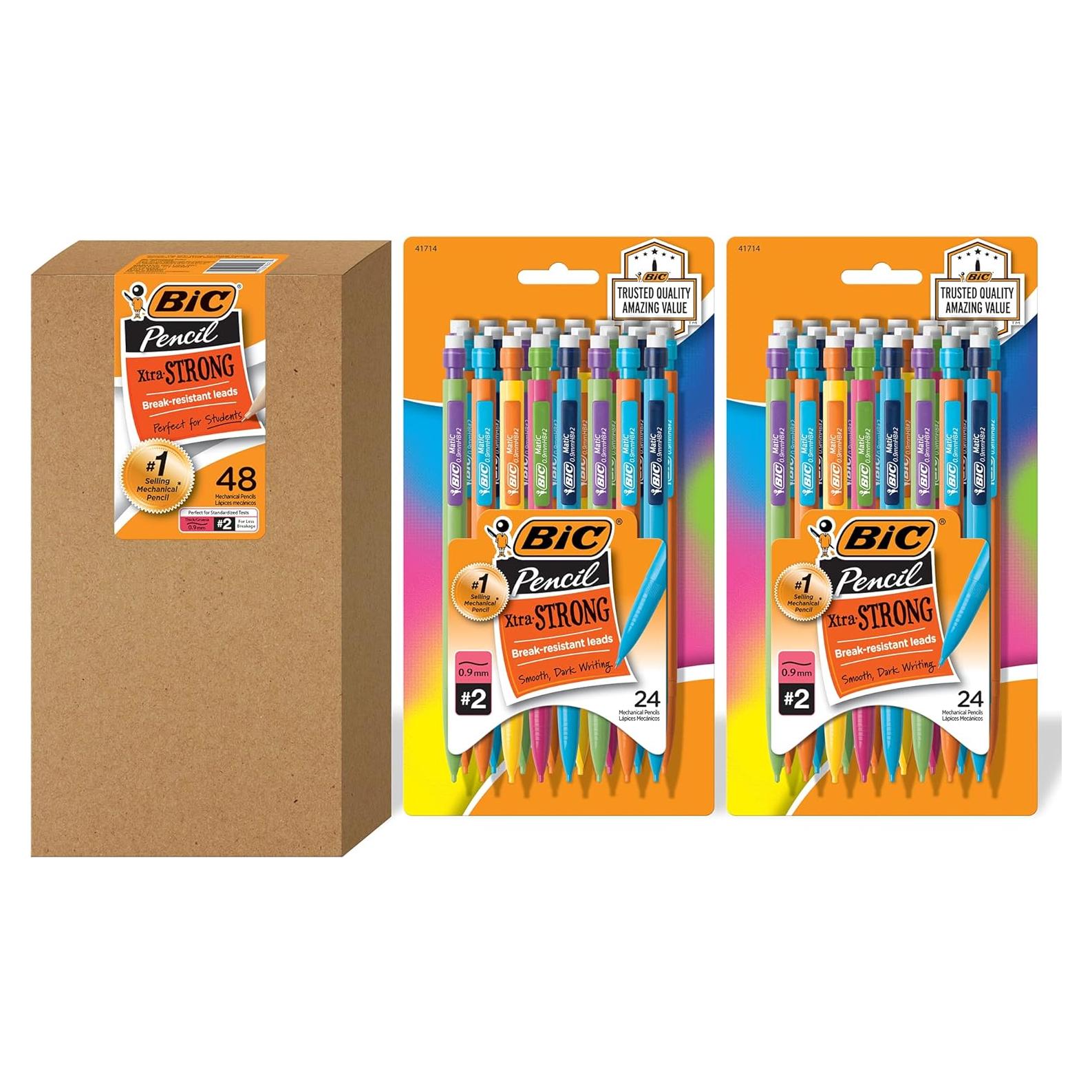 Lápices Mecánicos BIC Xtra-Fuerte 0.9mm - Paquete de 48