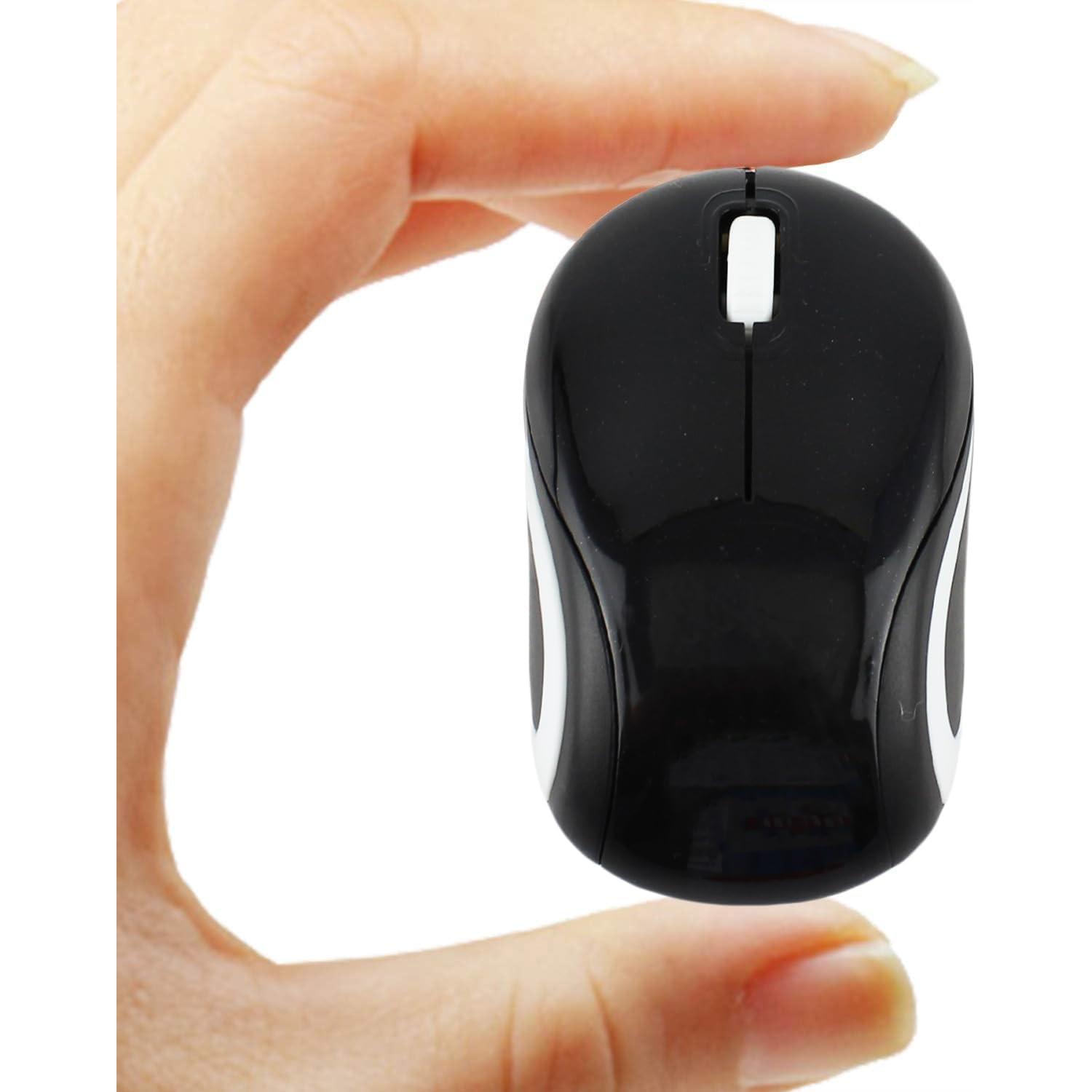 Mini Ratón Inalámbrico Elec Space para Niños 3-7 Años Negro