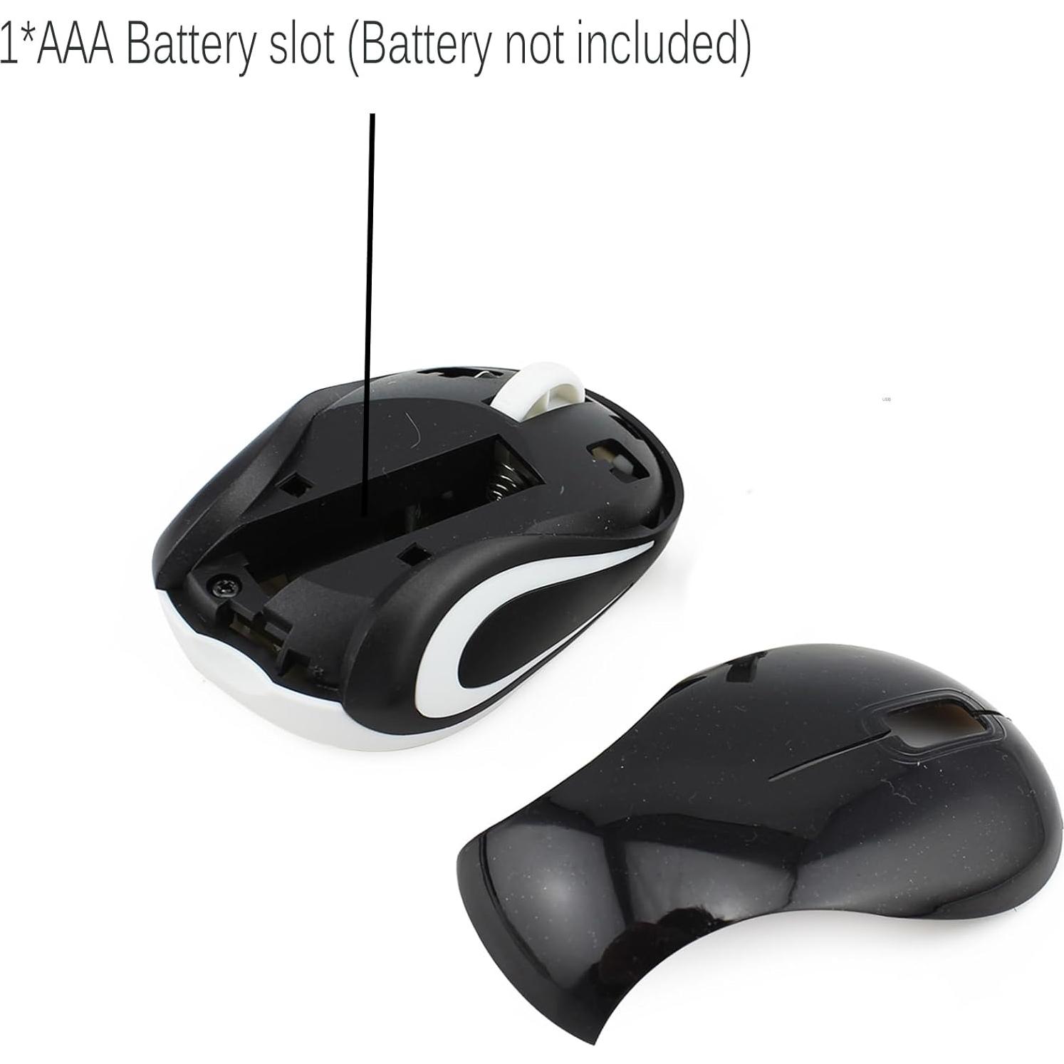 Mini Ratón Inalámbrico Elec Space para Niños 3-7 Años Negro