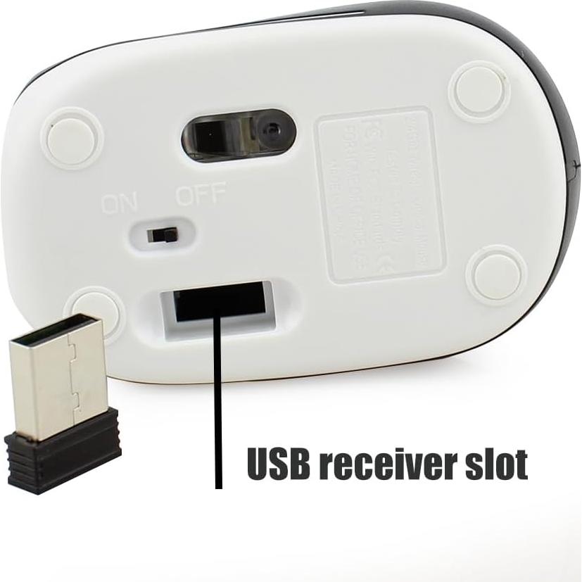 Mini Ratón Inalámbrico Elec Space para Niños 3-7 Años Negro