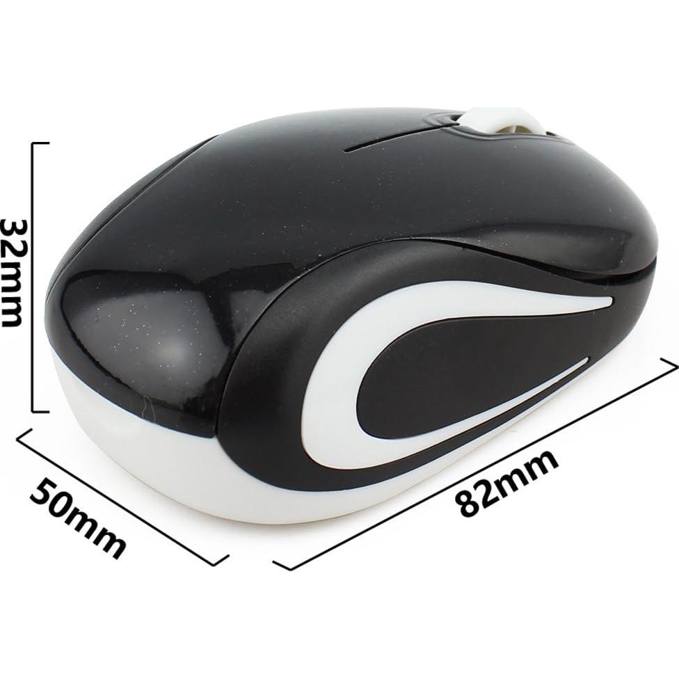 Mini Ratón Inalámbrico Elec Space para Niños 3-7 Años Negro