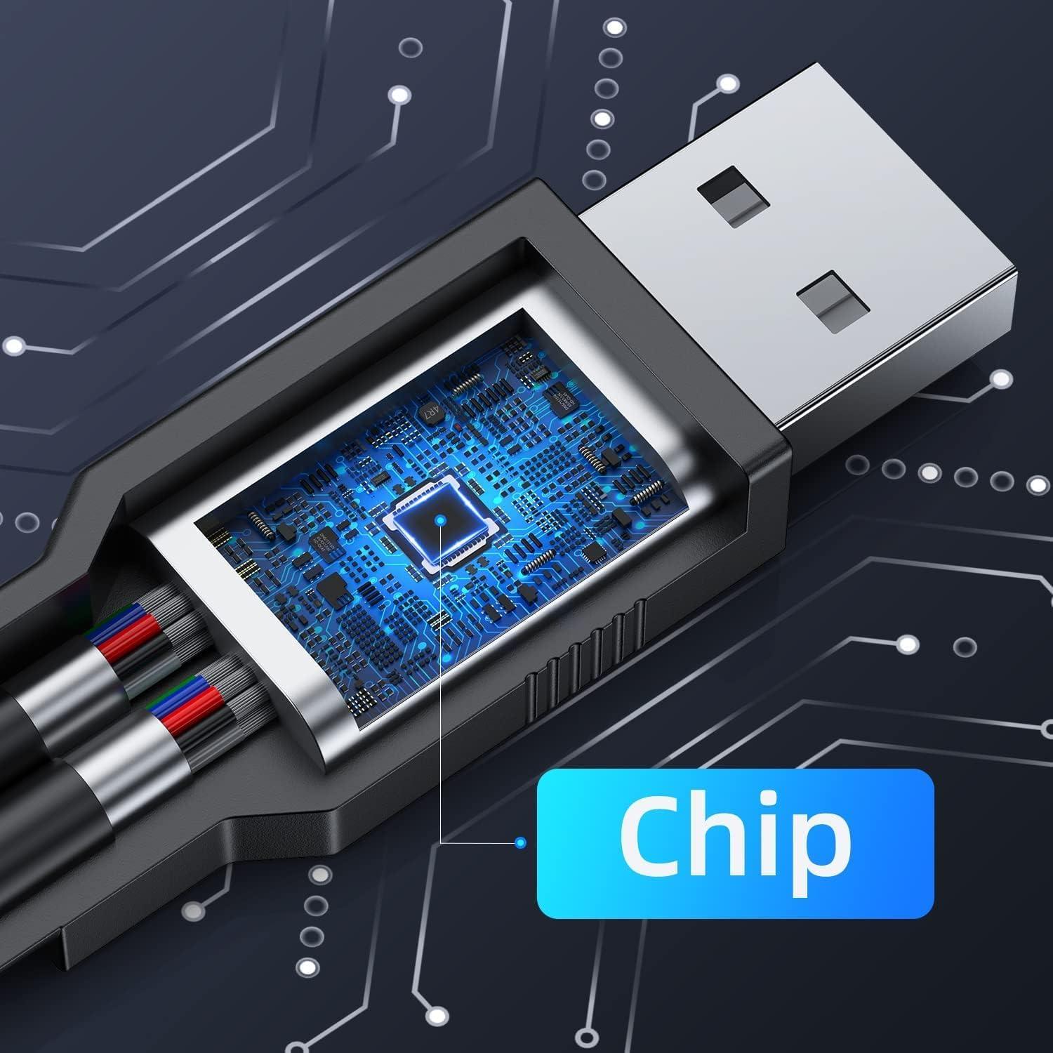 Adaptador USB 2.0 ANDTOBO Macho a 2 Hembras 30cm