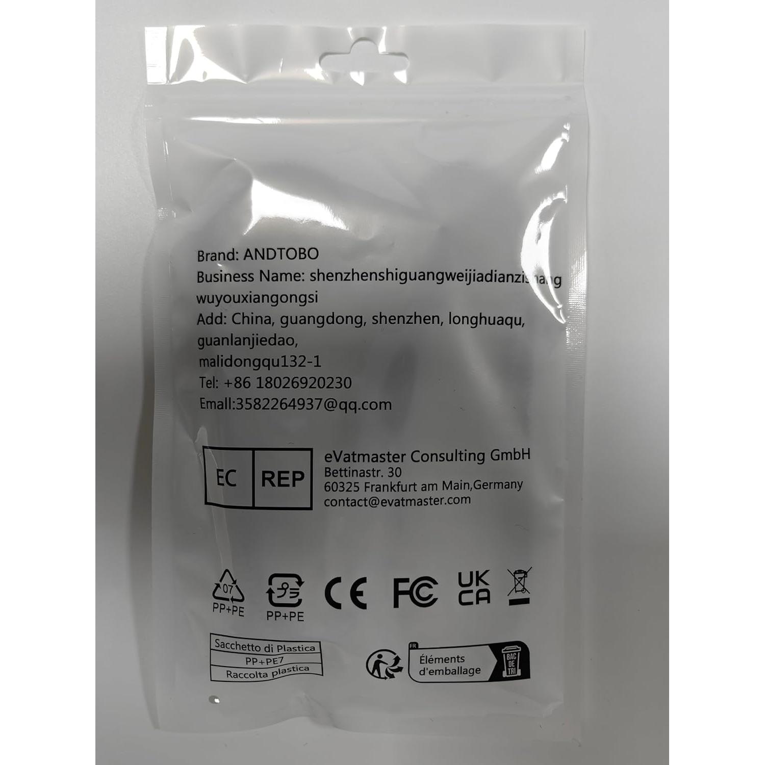 Adaptador USB 2.0 ANDTOBO Macho a 2 Hembras 30cm