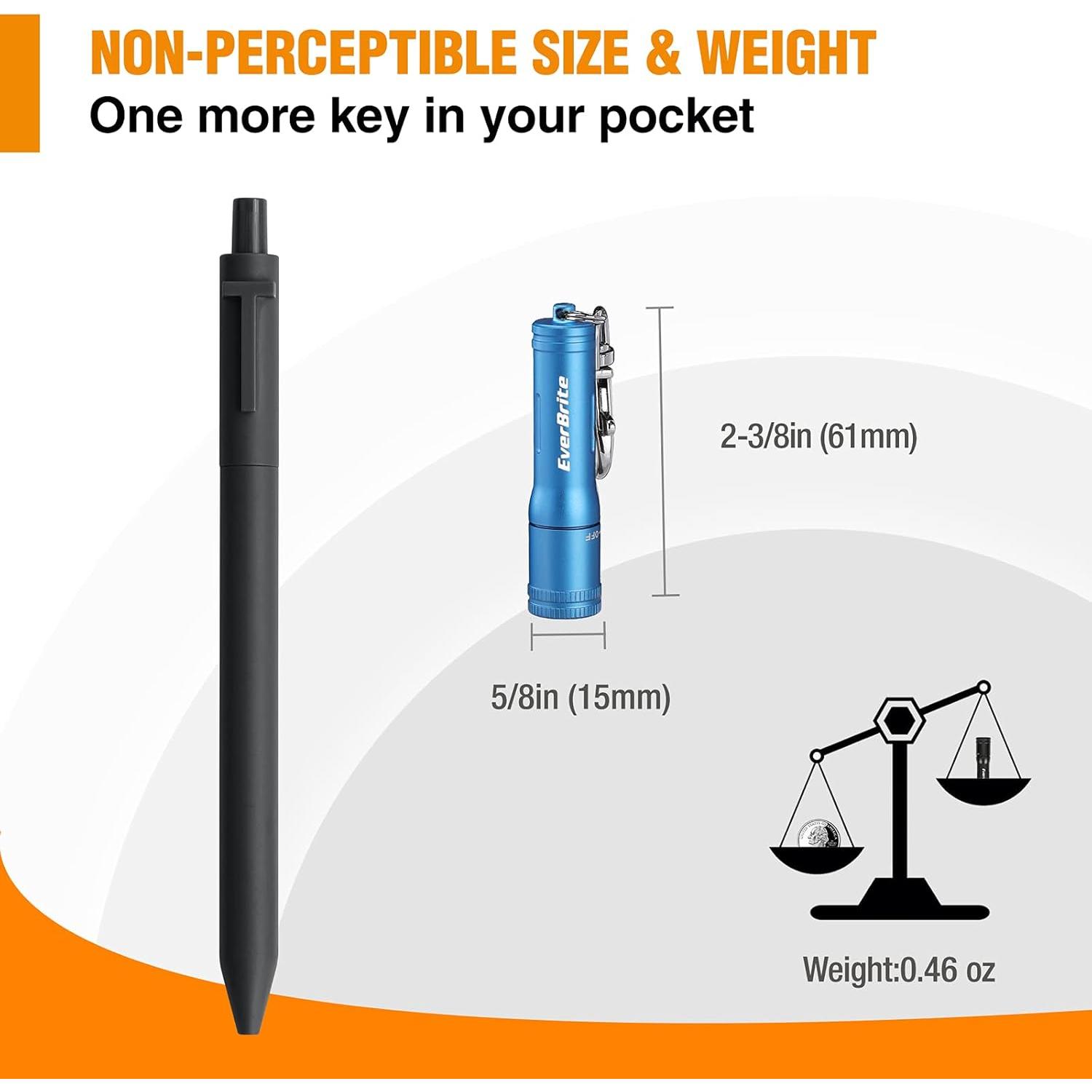 Linterna LED de Llavero EverBrite Azul 100 Lúmenes