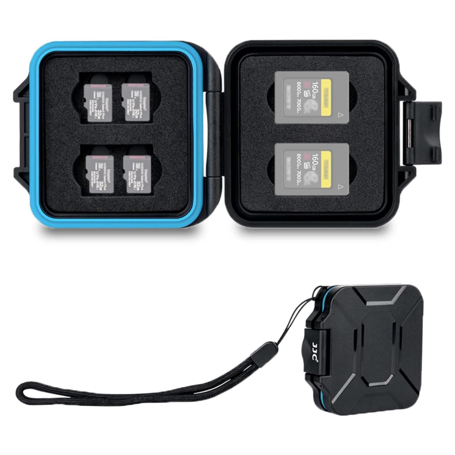 Estuche JJC para 4 Tarjetas CFexpress Tipo A y 8 Micro SD