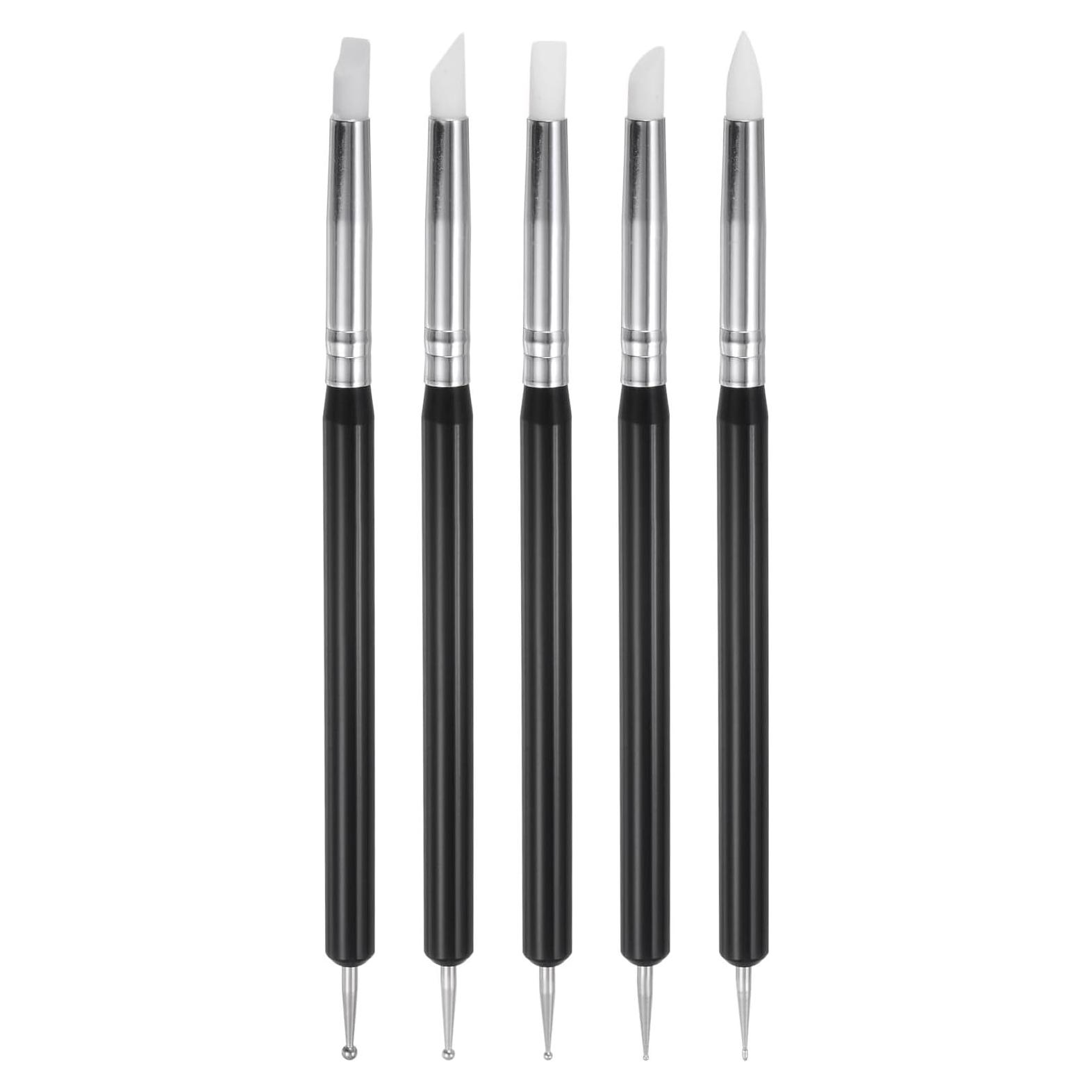 Set de 5 Herramientas de Esculpir en Arcilla HARFINGTON - Silicona y Acero Inoxidable