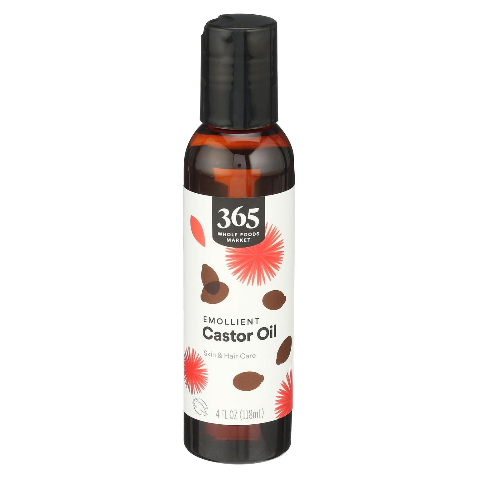 Aceite de Ricino Emoliente 365 Whole Foods 118.3 ml Cuidado Piel y Cabello