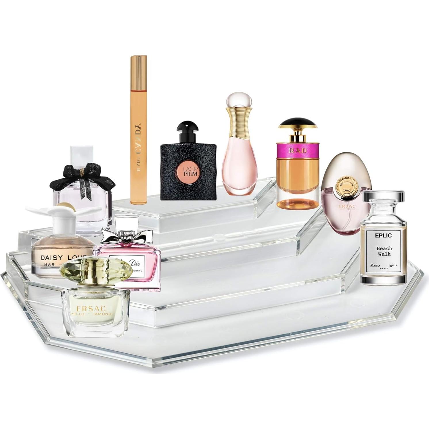 Organizador Acrílico para Mini Perfumes BY ALEGORY 4 Niveles