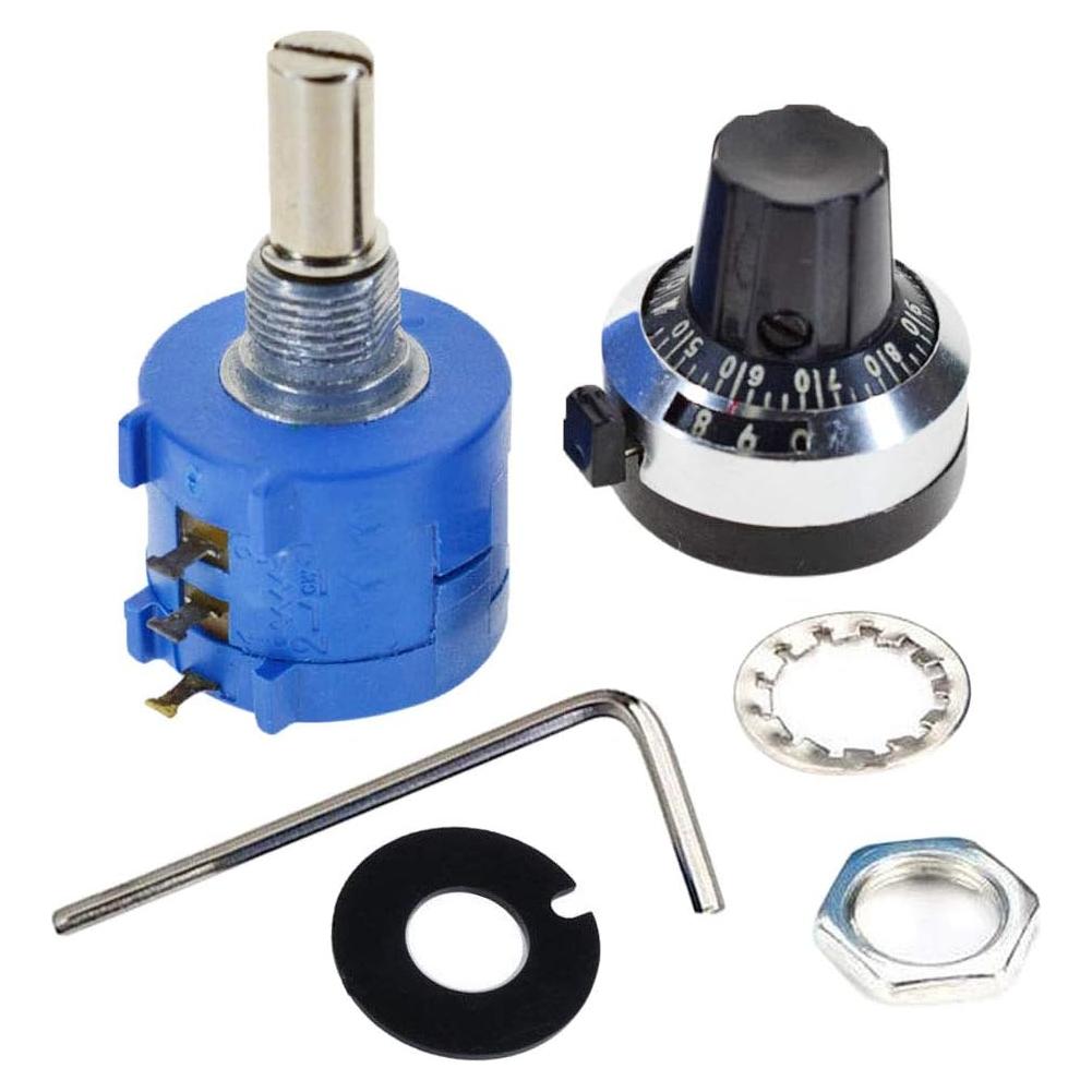 Potenciometro 1K Ohm 10 Giros 2W Onwon con Dial Rotativo