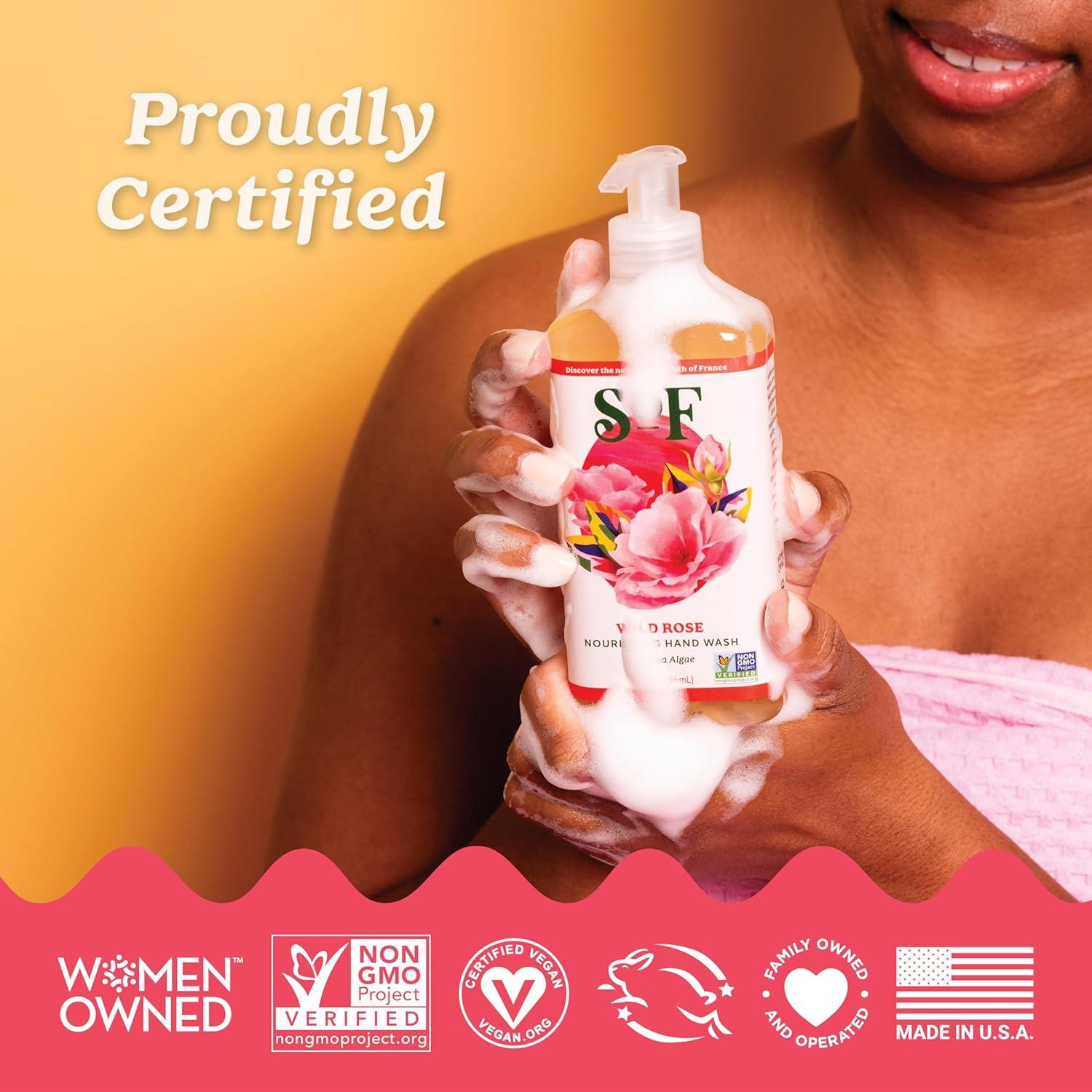 Jabón de Manos Nutritivo SoF - Rosa Silvestre - 3 x 240 ml