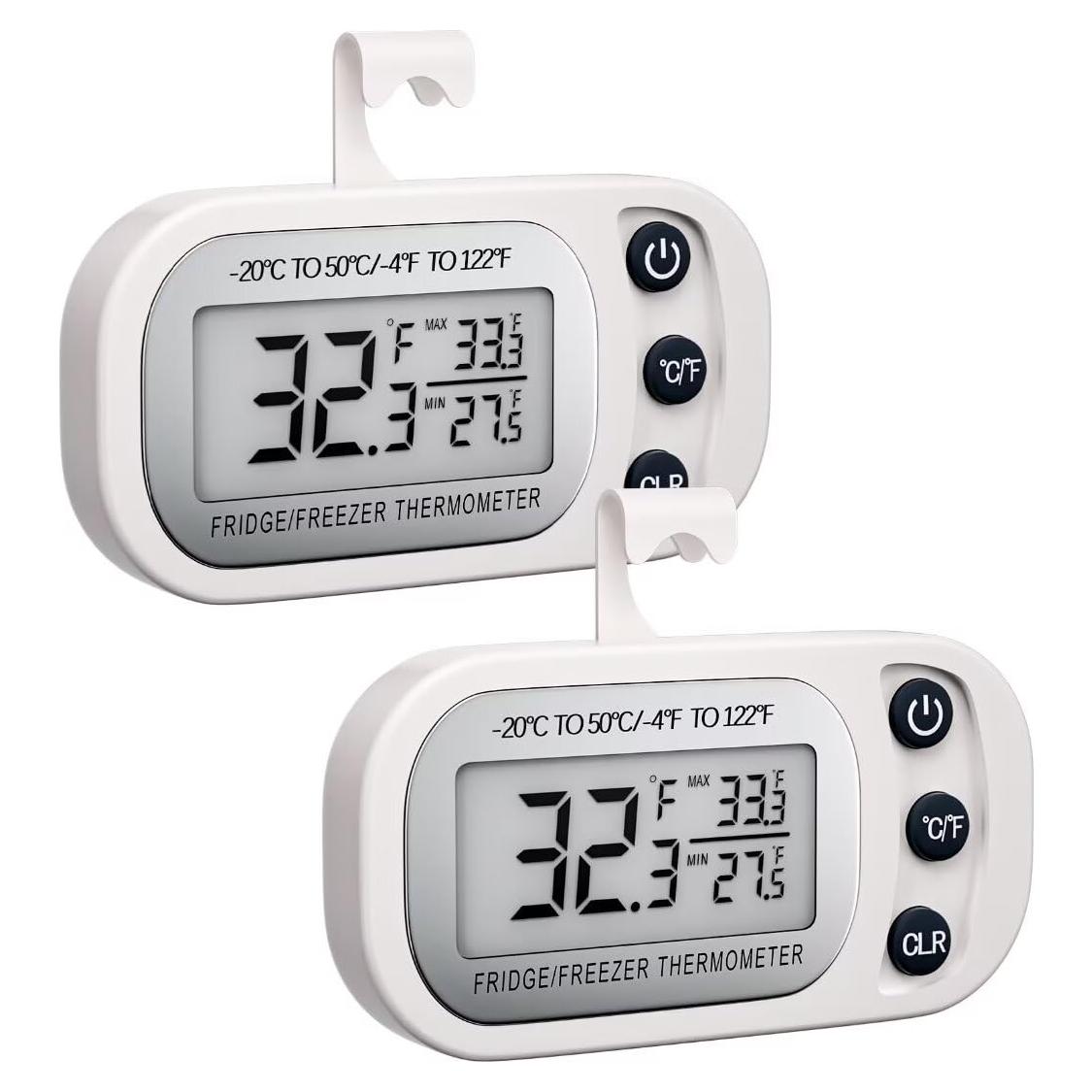 Termómetro Digital Impermeable FAHZON 2 Piezas Negro