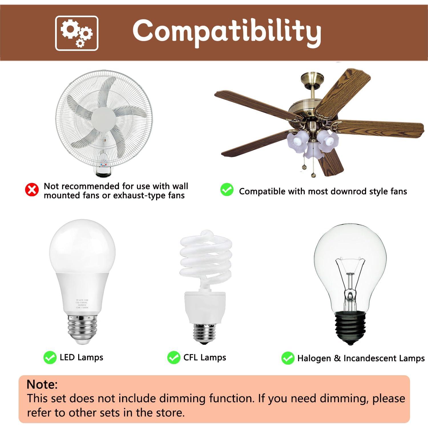 Control Remoto Universal para Ventilador de Techo FEKOTS RC-53T