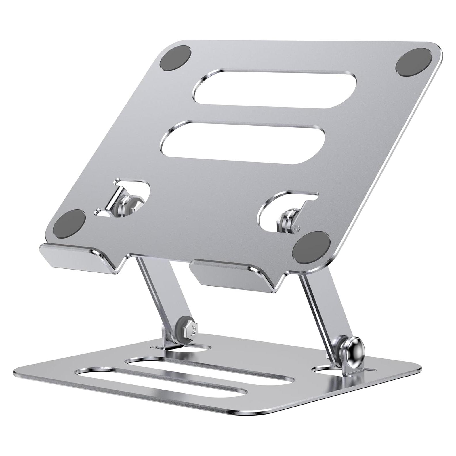 Soporte para Tablet iAXBi Ajustable Plegable Aluminio Plateado