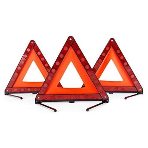 Triángulo de Advertencia Plegable DEDC - Kit de 3 Unidades