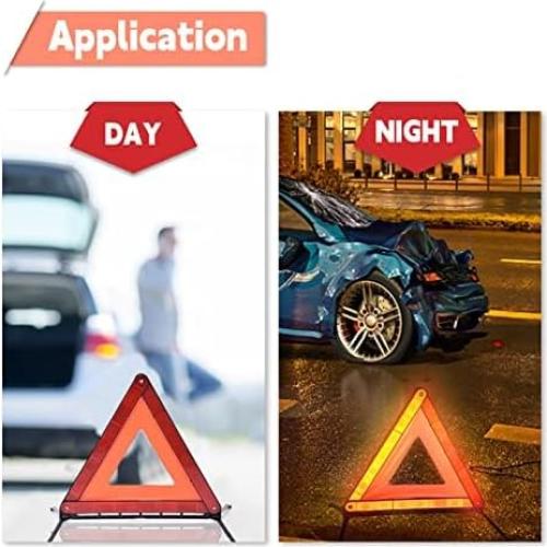 Triángulo de Advertencia Plegable DEDC - Kit de 3 Unidades