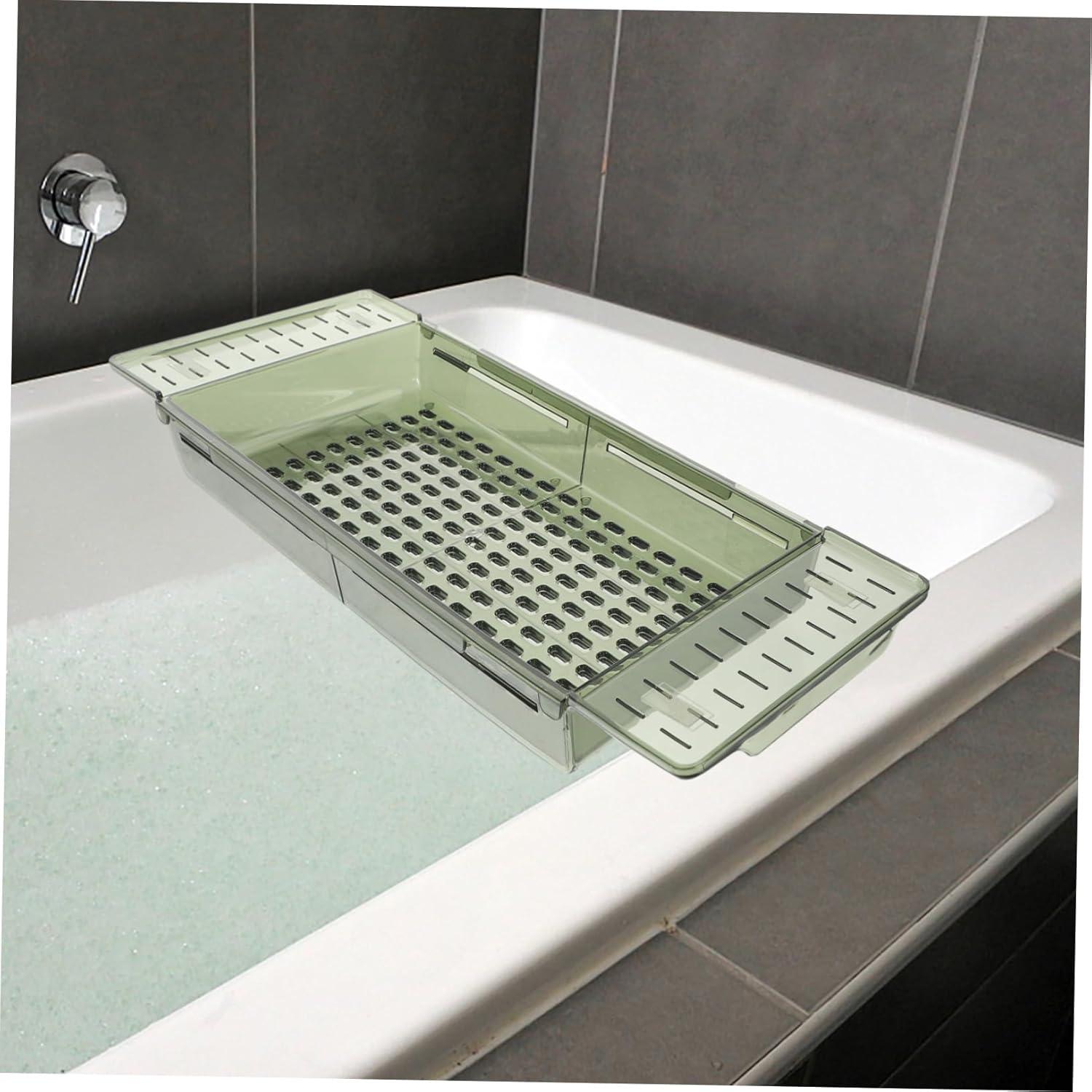 Bandeja Ajustable para Bañera Luxshiny Verde 56.5x18cm
