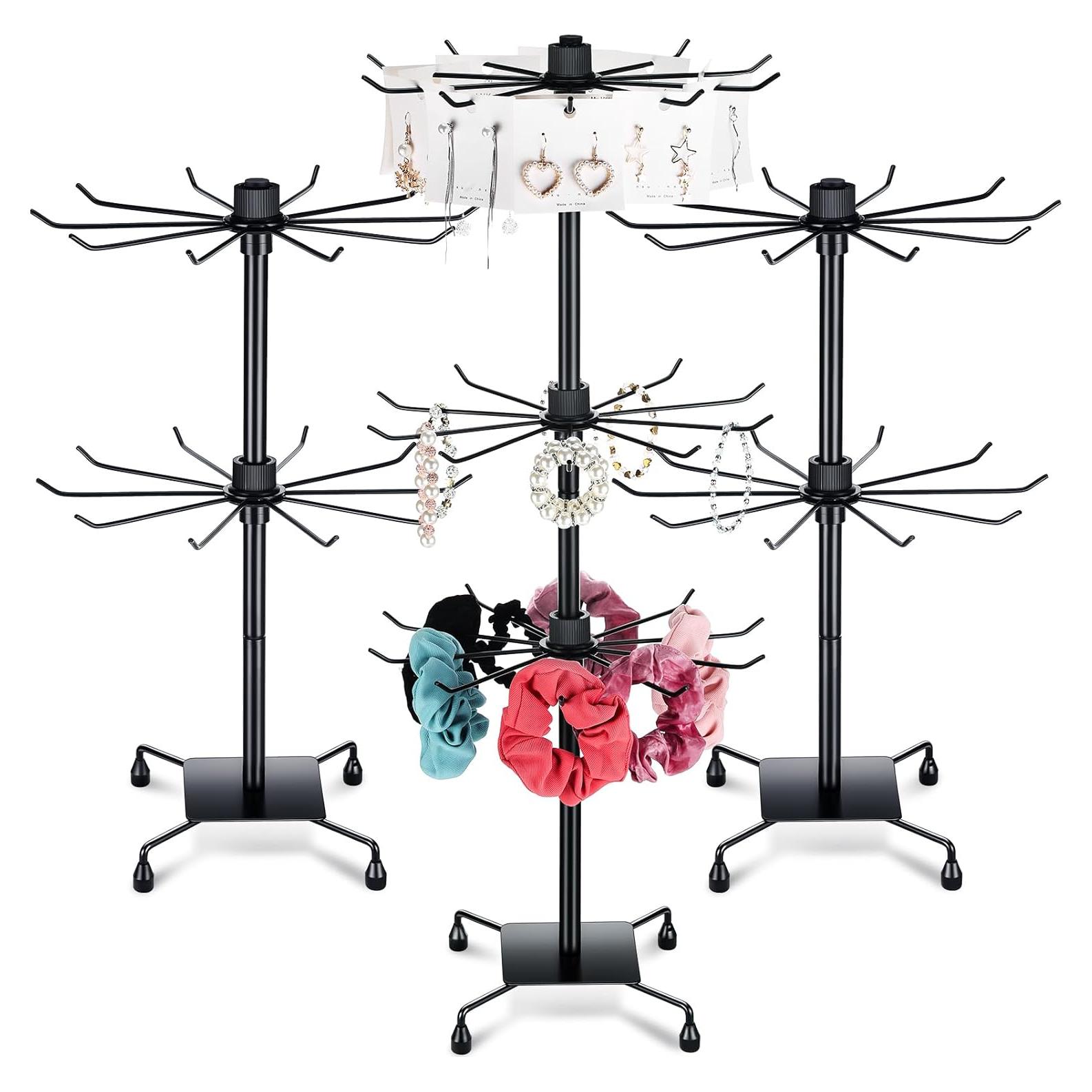 Soporte de exhibición de joyas Suzile 3 piezas negro