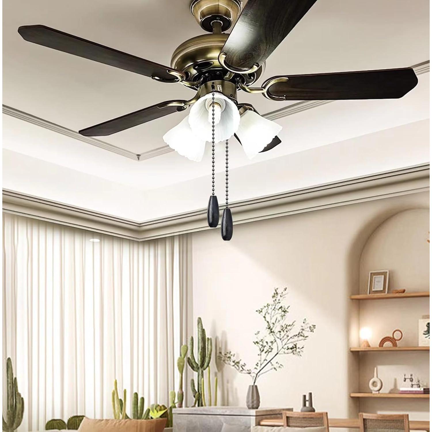 2 Cadenas de Extensión para Ventilador de Techo Dotlite 30cm