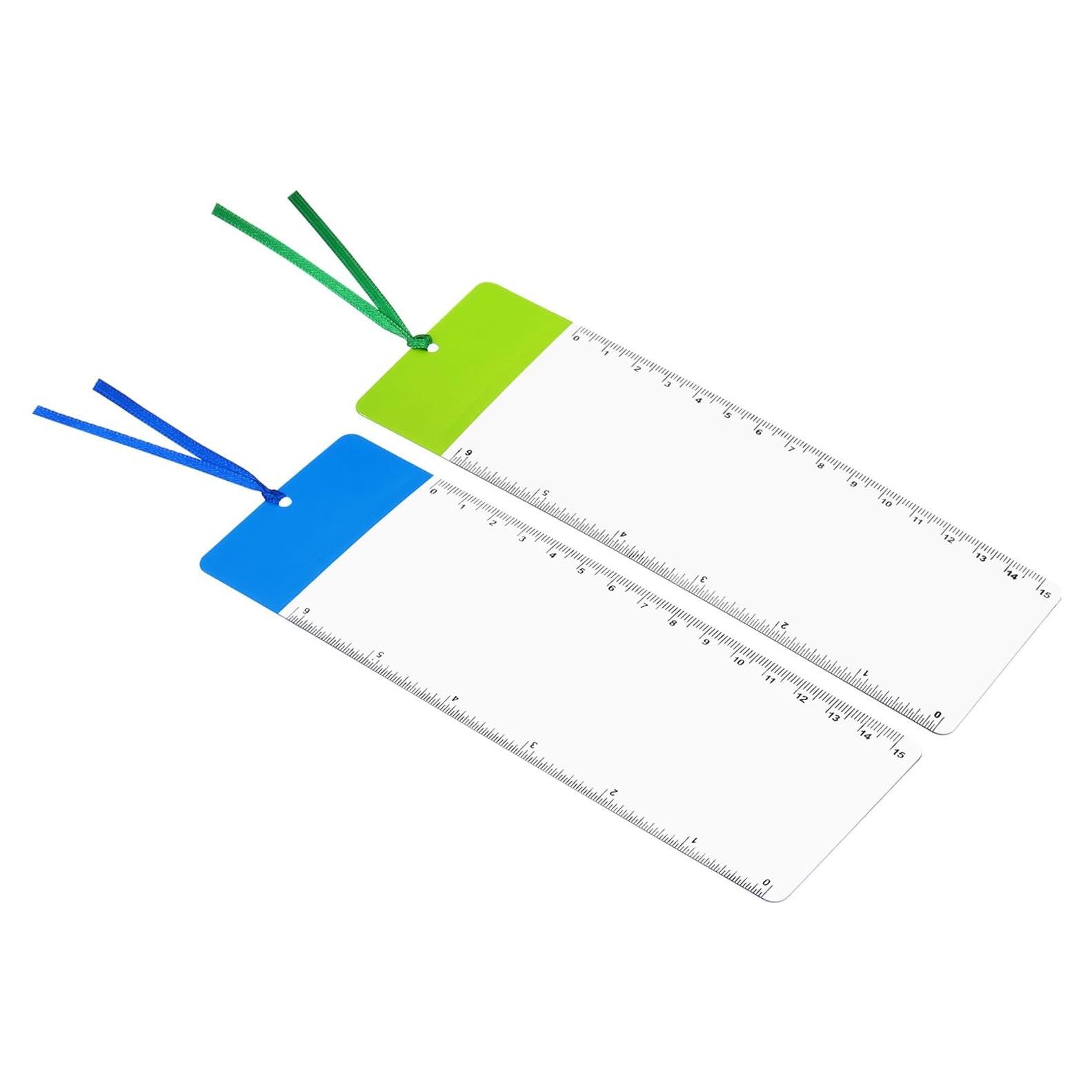 Marcador Lupa PATIKIL 3X con Regla - 2 Colores PVC