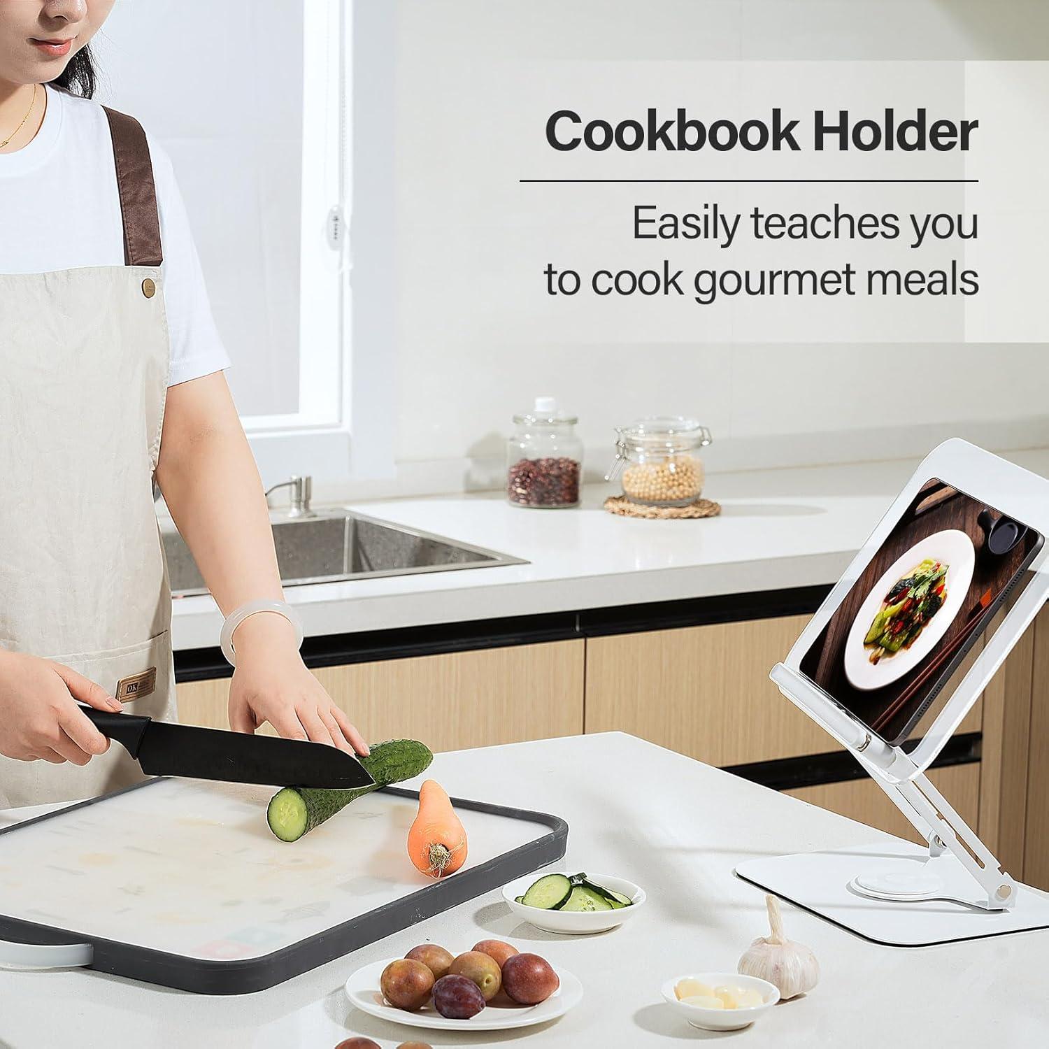 Soporte de Libro Acrílico Ajustable BYMECOST 360° Negro