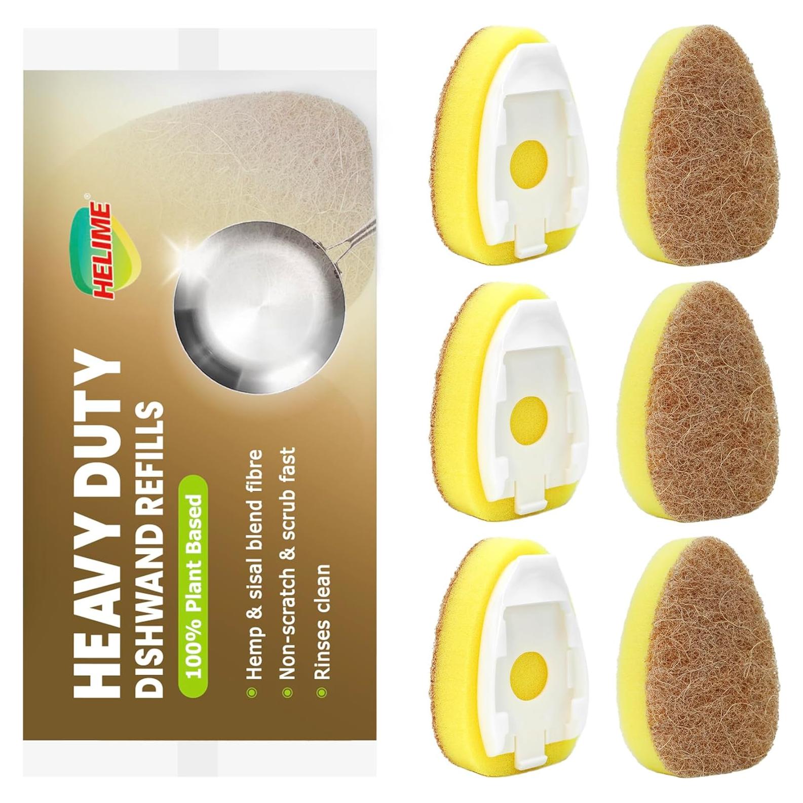 Recargas de Esponja HELIME para Varita de Platos - 6 Piezas