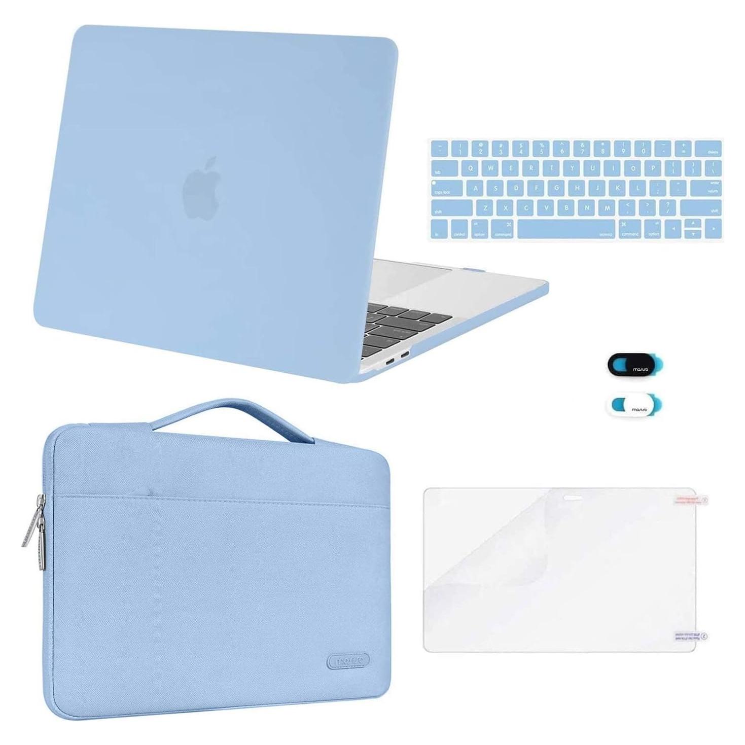 Funda Dura MOSISO para MacBook Pro 13" M2/M1 Azul Claro