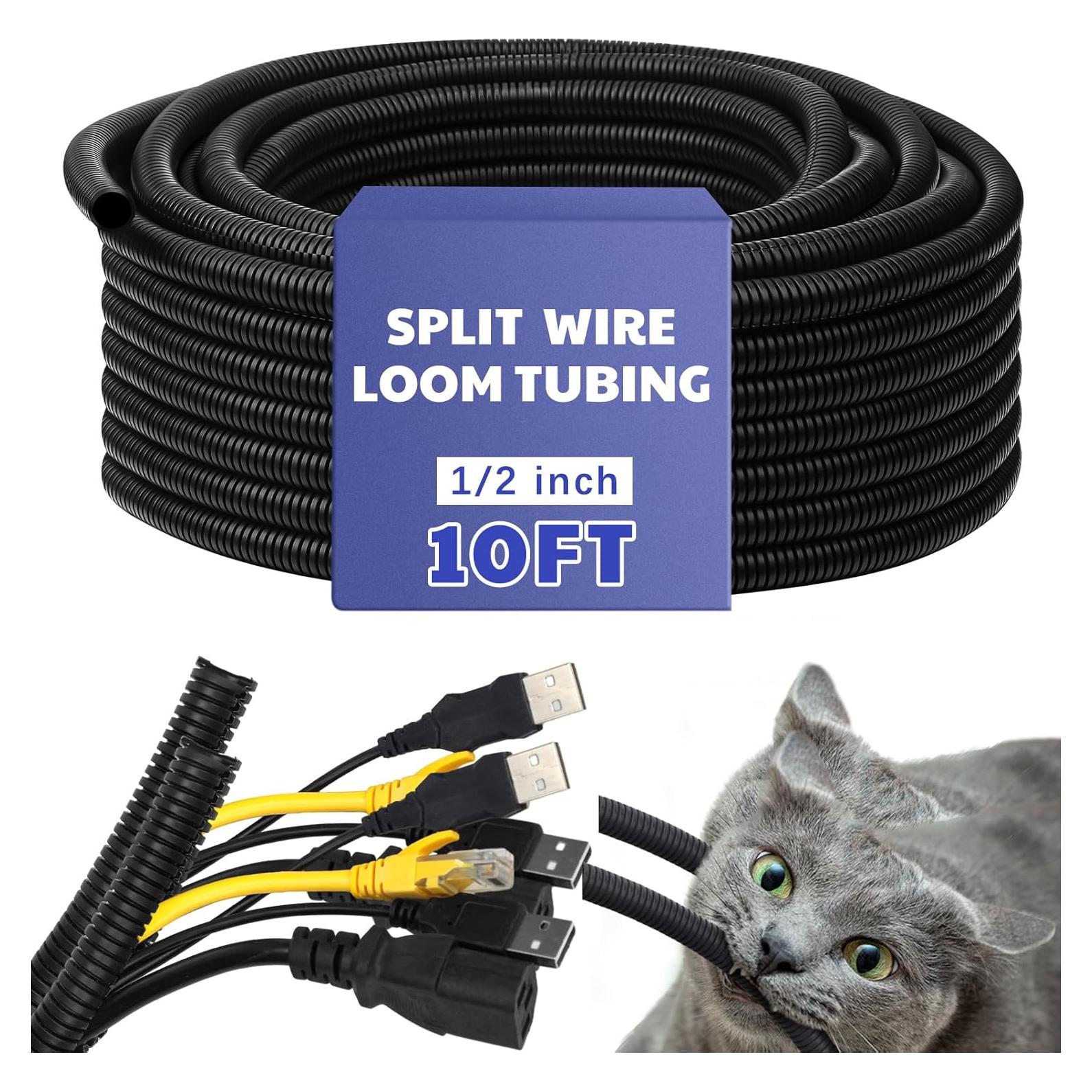 Manga de Cable Retardante de Llama Kanayu 3.05 m Negra