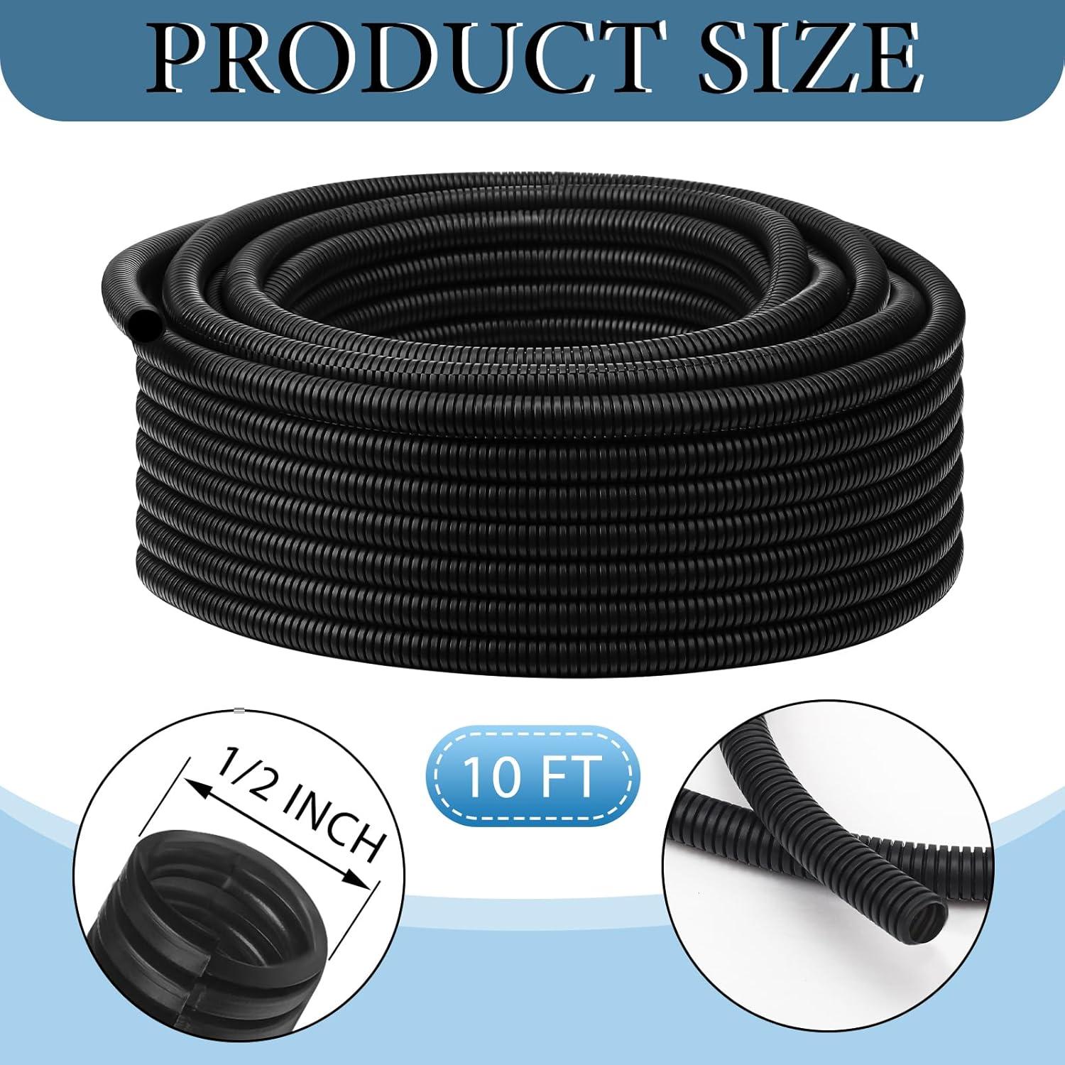 Manga de Cable Retardante de Llama Kanayu 3.05 m Negra