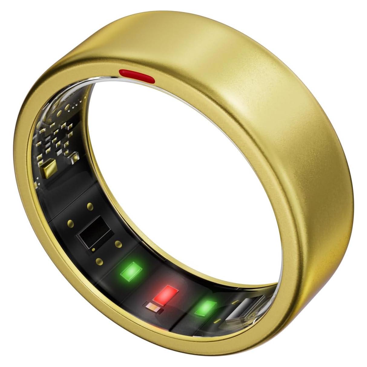 Anillo Inteligente POBOVi OnePlus - Titanio Oro Tamaño 12