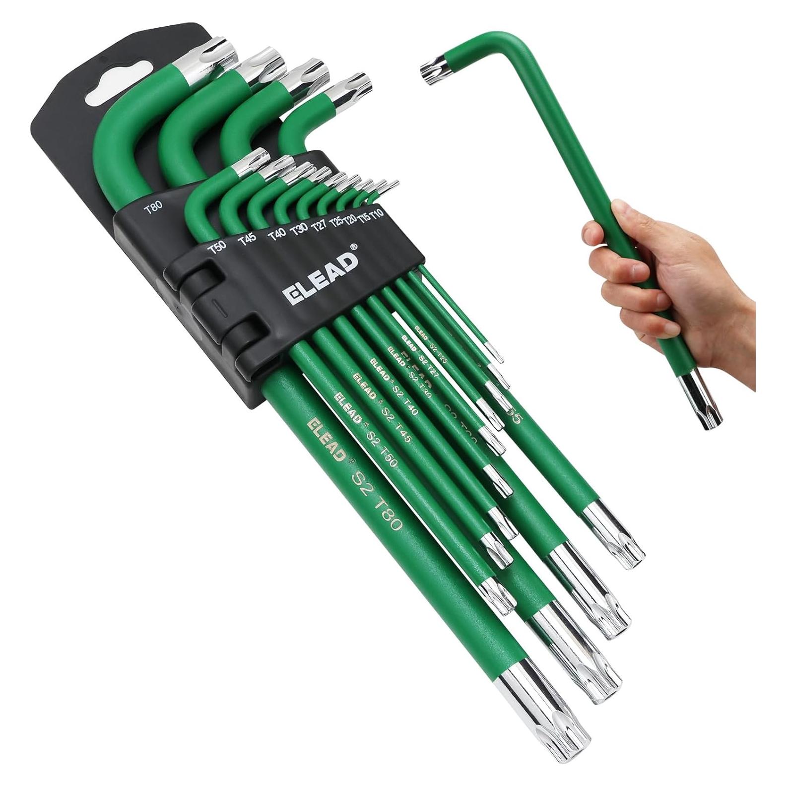 Conjunto de Llaves Torx Jumbo ELEAD 13 Piezas T10 a T80