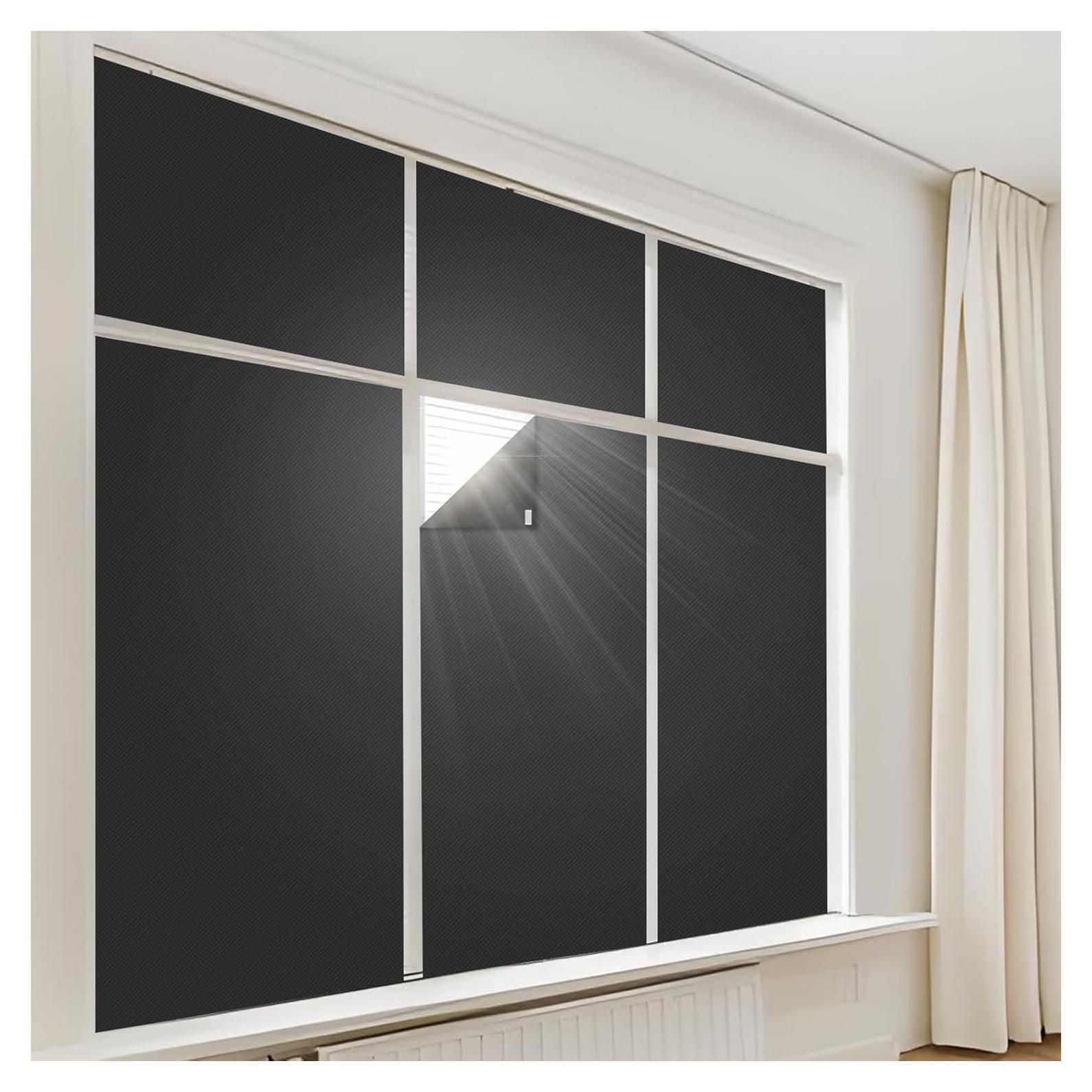 Cortina Blackout AIFOTO 100% Poliéster 67x127cm Negro