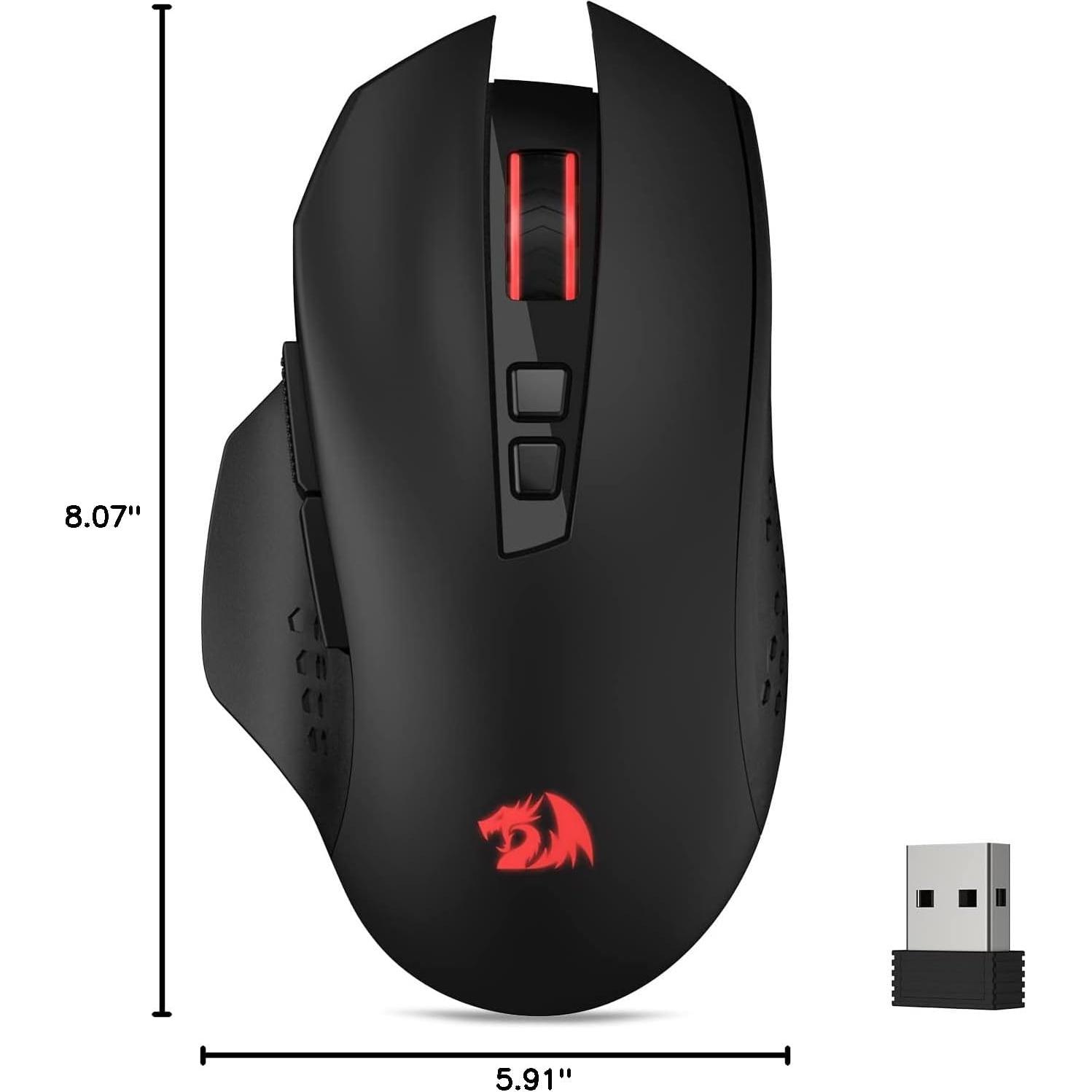 Redragon M656 Ratón Inalámbrico para Juegos 4000 DPI Rosa