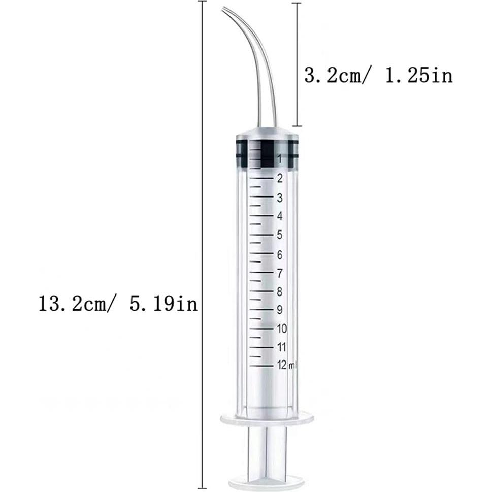 Paquete de 10 Jeringas Dentales Desechables 12ml YAMHOHO