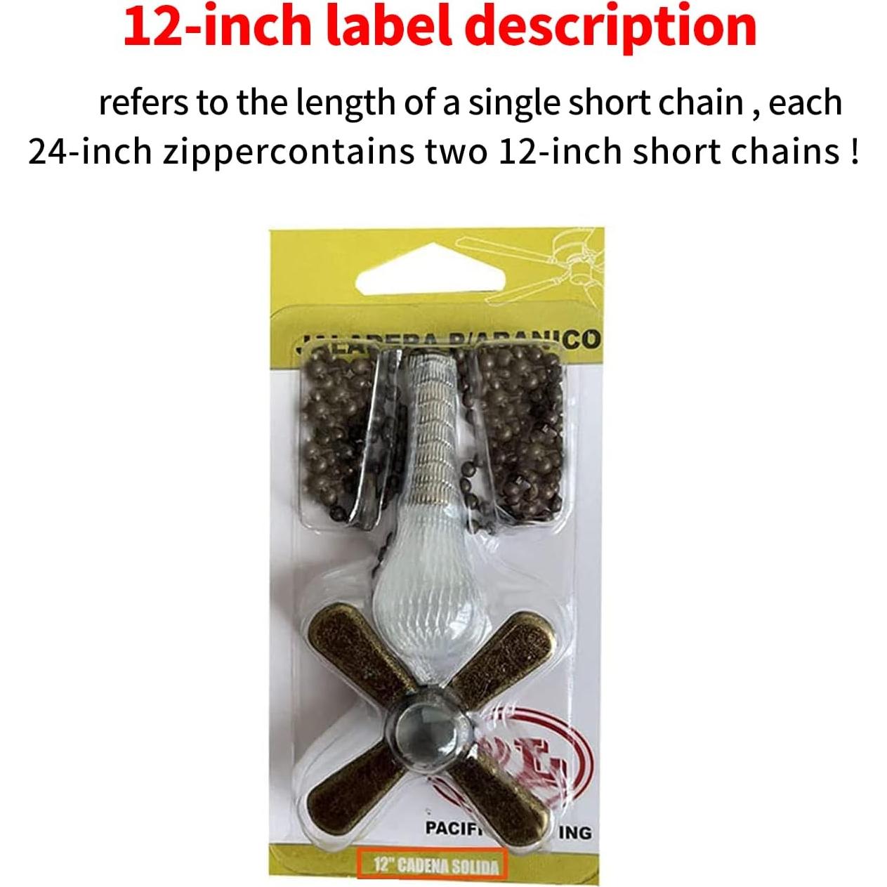 Cadena de Tirar para Ventilador de Techo EIKOSON Antiguo 30.48 cm
