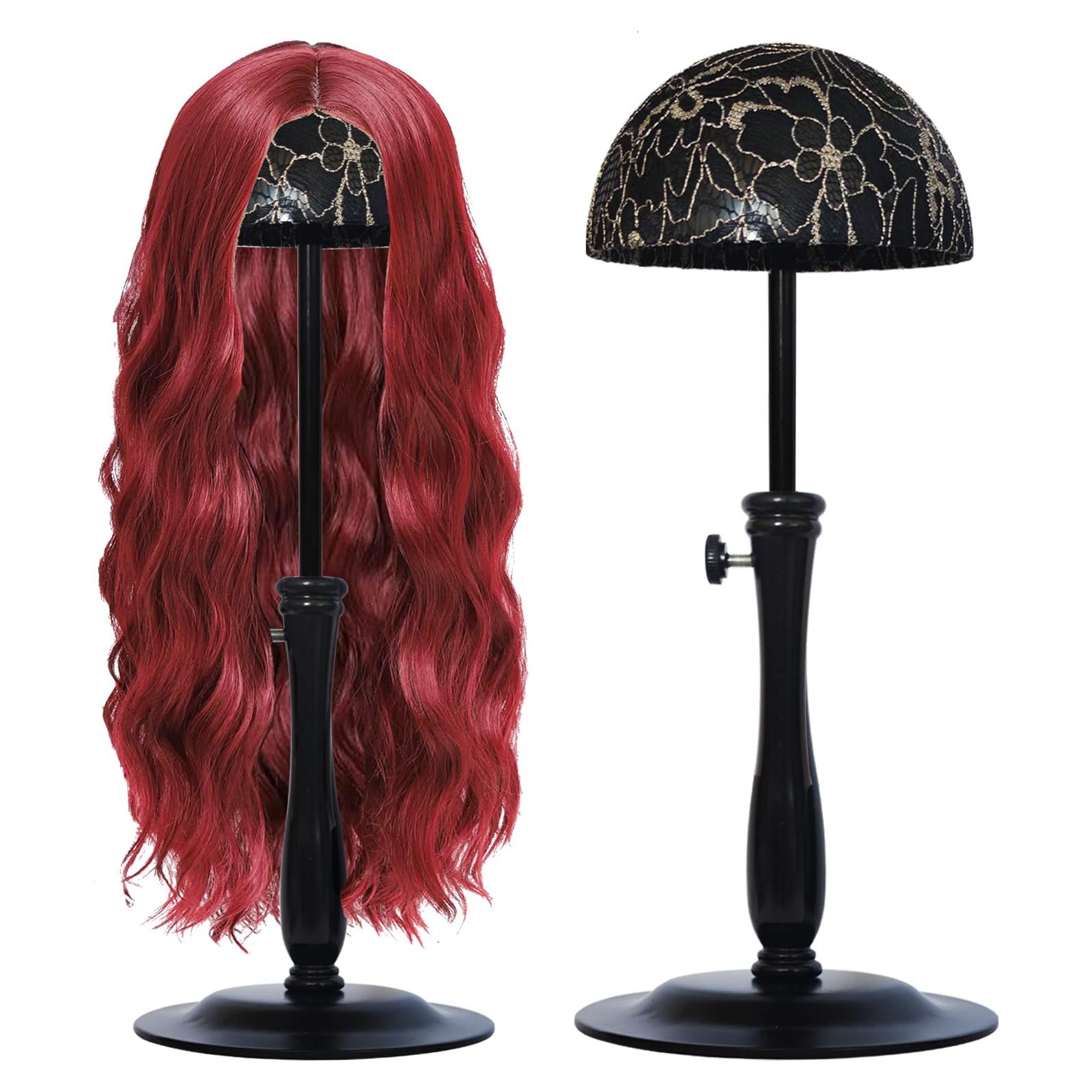 Soporte para Pelucas Ajustable WiZiWi Negro 32-47cm