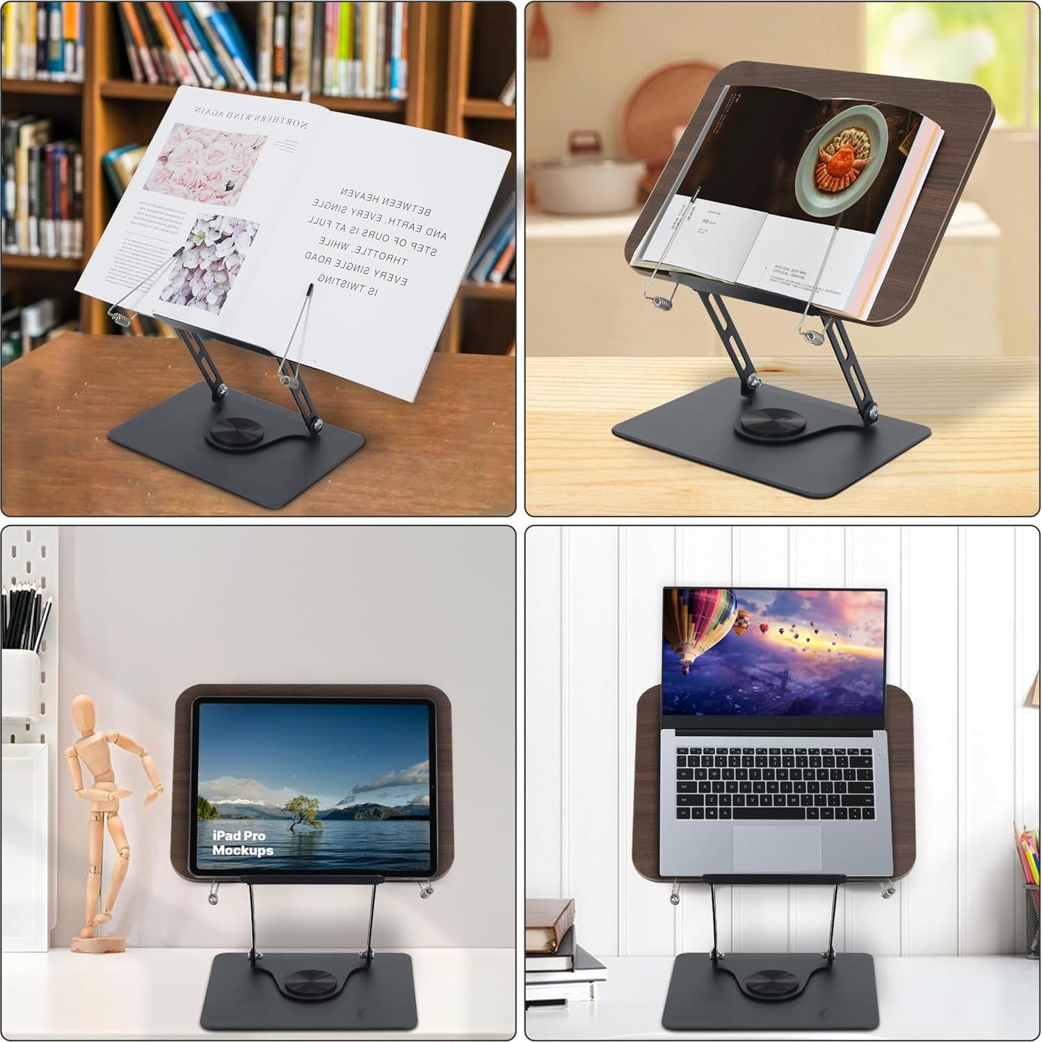 Soporte de Libro GYINGS Multi-Angulo 360° Plegable 1.27 kg