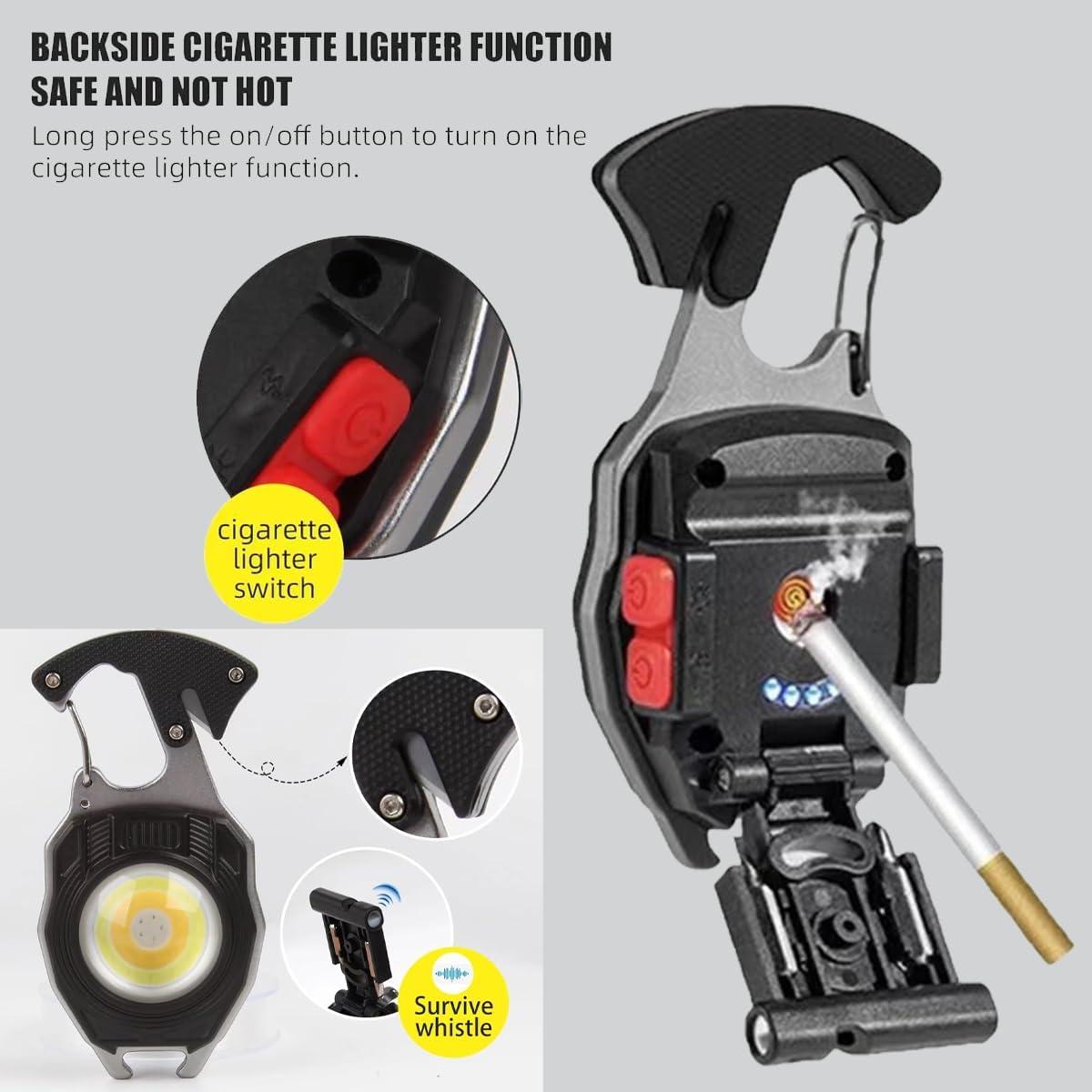 Linterna de Llavero COB EzoLife 1600 Lúmenes Recargable USB